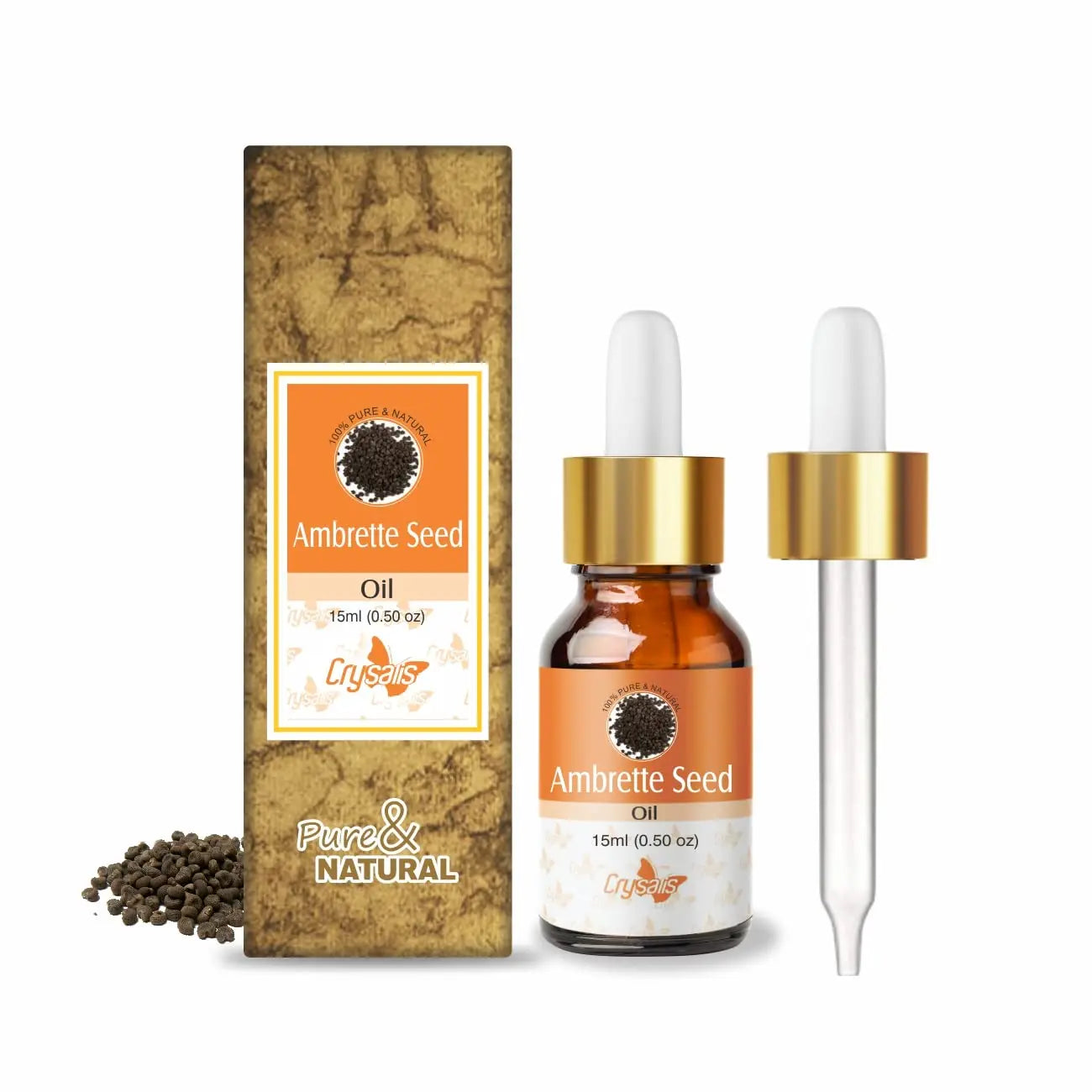 Crysalis Ambrette Seed (Abelmoschus moschatus) Oil - 0.51 Fl Oz (15ml) Crysalis Au supplements