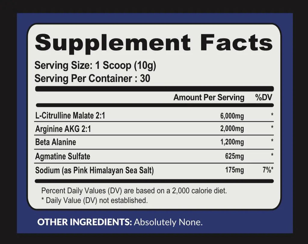 Atlas Nutraceuticals-Nitric Oxide Pump Powder-Non Stimulant Pre Workout 30 Servings Atlas Nutraceuticals Au supplements