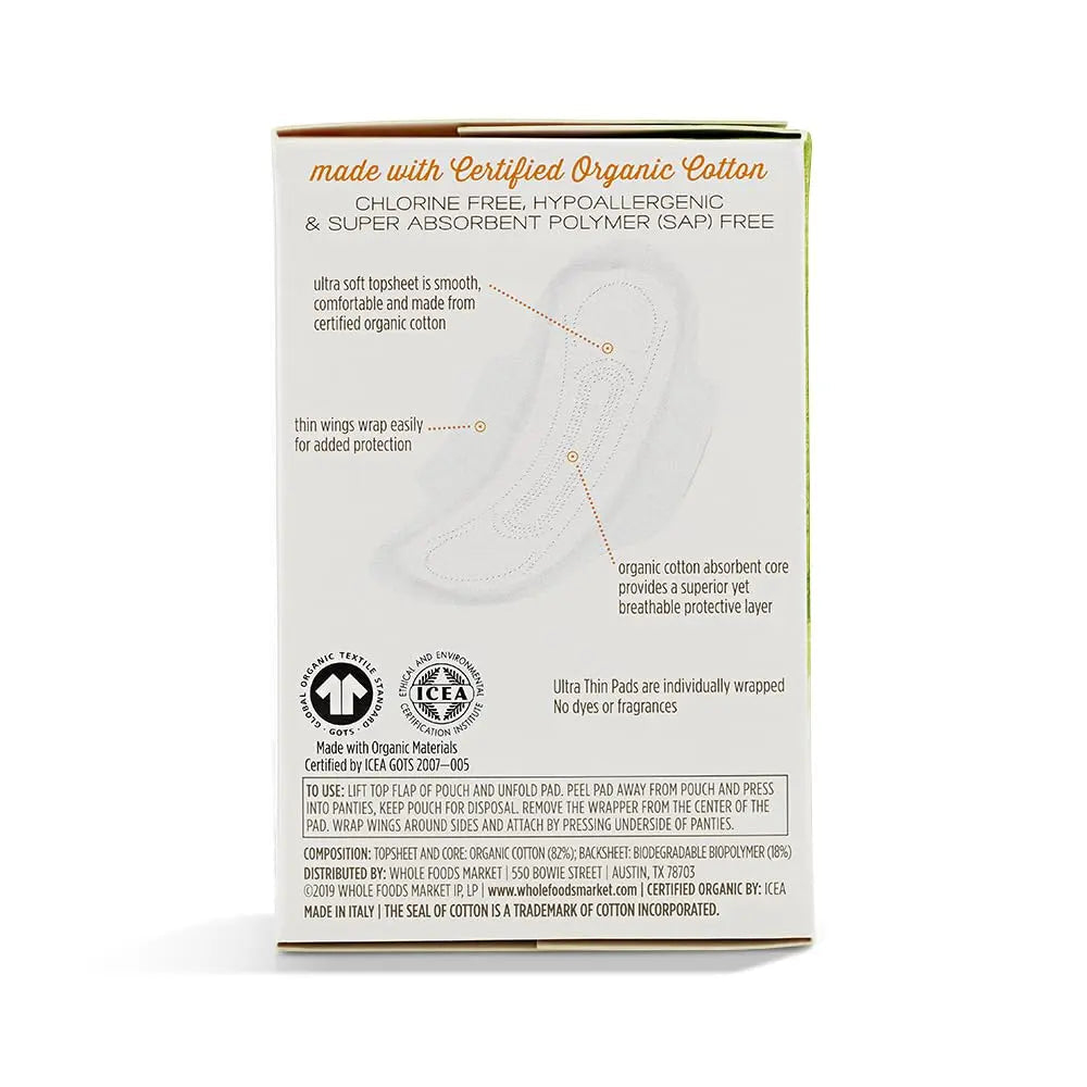 Azalea, Organic Cotton Pads, Regular, 10 ct 365 by Whole Foods Market Au supplements
