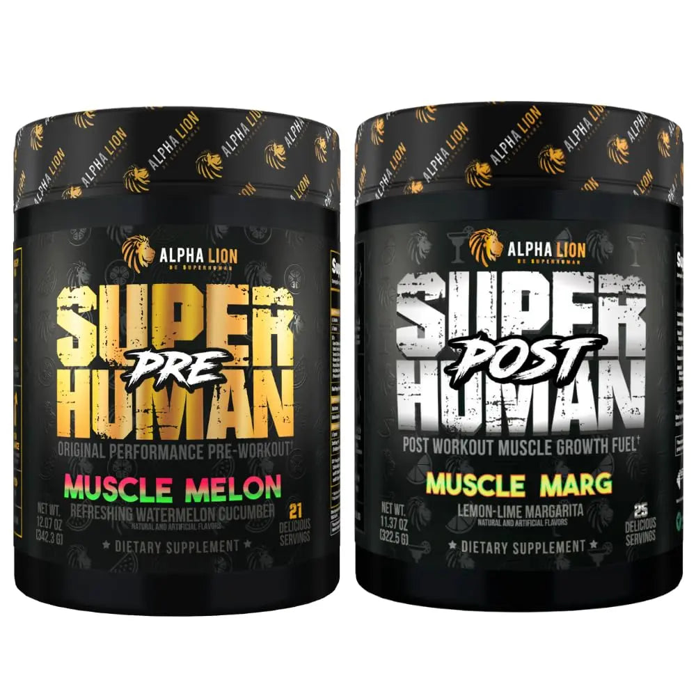 ALPHA LION Superhuman Pre Workout Powder & Post Workout Recovery Bundle, Sustained ALPHA LION Au supplements