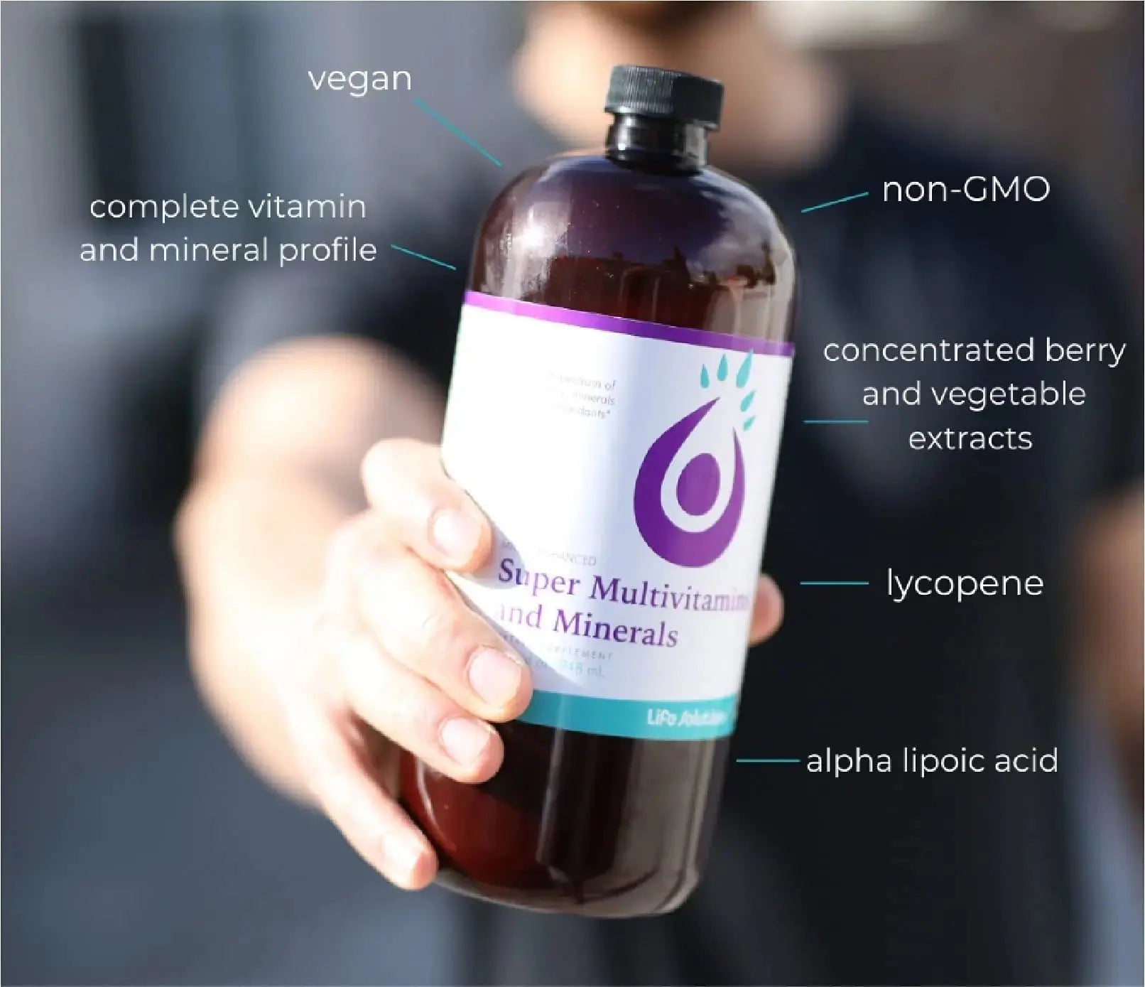 Liquid Super Multivitamin and Minerals - Premium Liquid Vitamins for Enhanced Absorption - Daily Liquid Multivitamin Supplement Life Solutions Au supplements