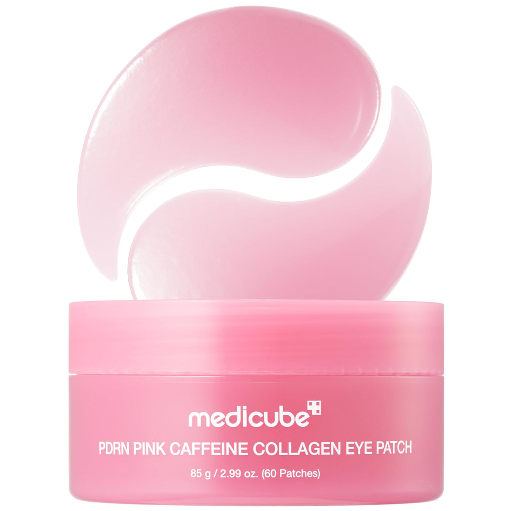 medicube PDRN Caffeine Collagen Eye Patch | Gel Eye Patches for the appearance of Dark Circles, Undereye Bags