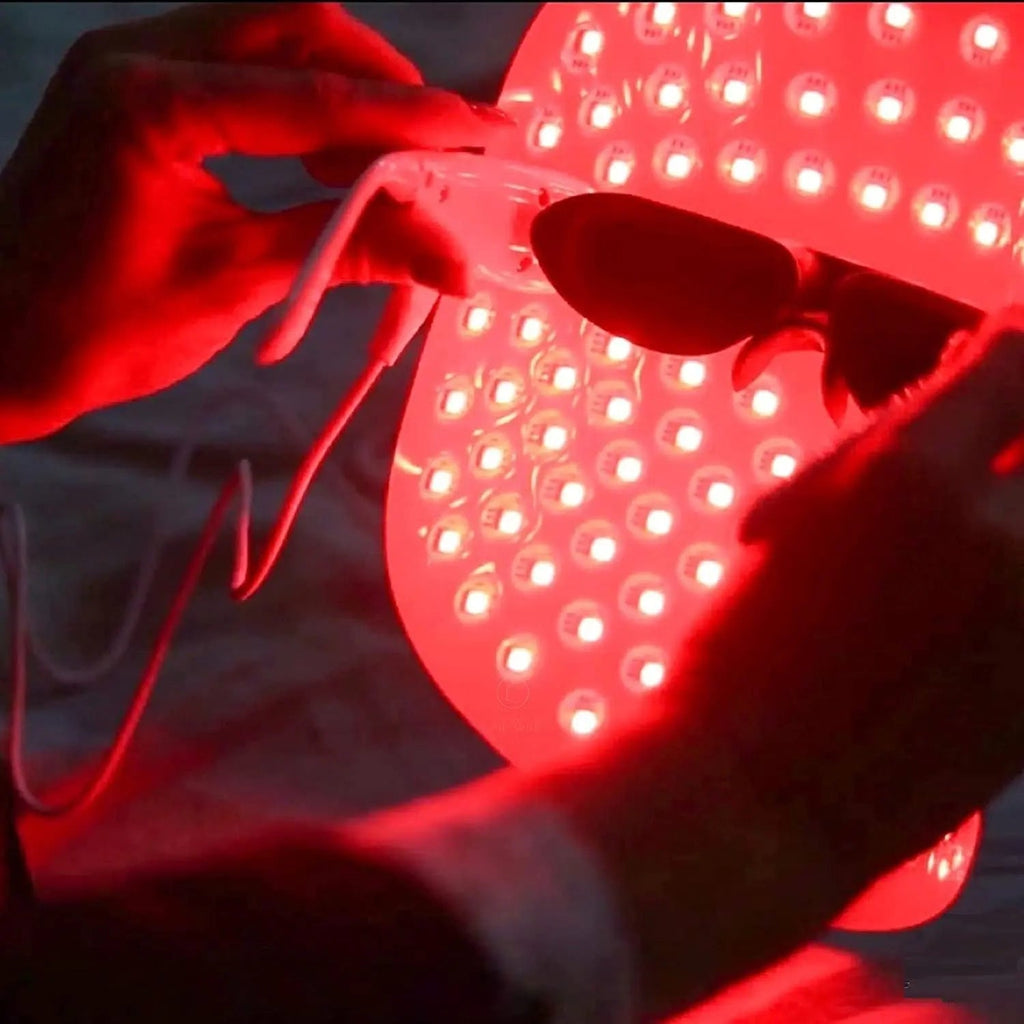 Lyte Wireless LED Light Therapy Mask Red Blue Amber 3 Color Light Weight| Includes Power Lift Care Au supplements
