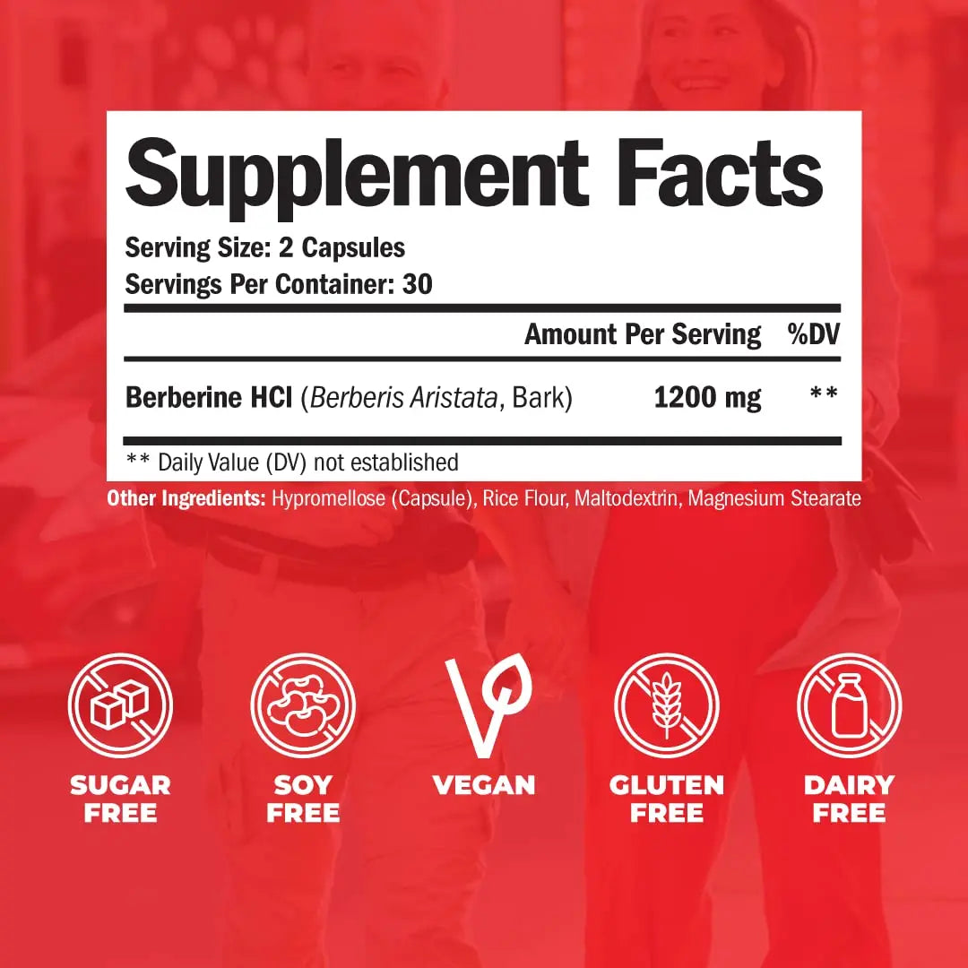 Vimerson Health Berberine Supplement with 3rd Party Tested Berberine 1200mg Per Serving Vimerson Health Au supplements