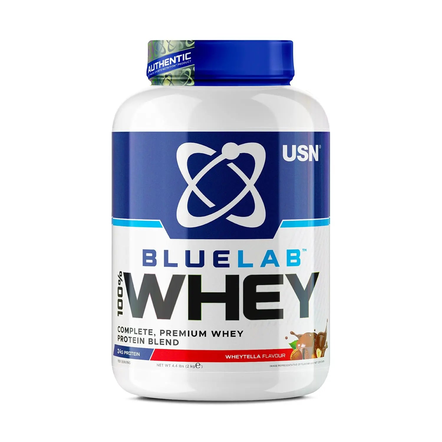 USN Blue Lab Whey Protein Powder: Wheytella - Whey Protein 908g - Post-Workout USN Au supplements