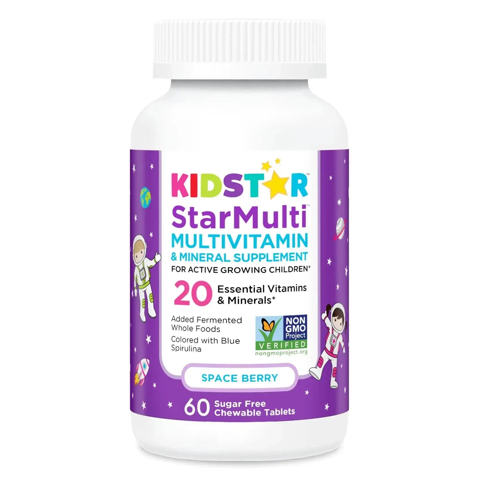 KidStar Nutrients StarMulti, Chewable Multivitamin and Multimineral Tablets for Kids, Plus Organic Fermented Whole Foods KidStar Nutrients Au supplements