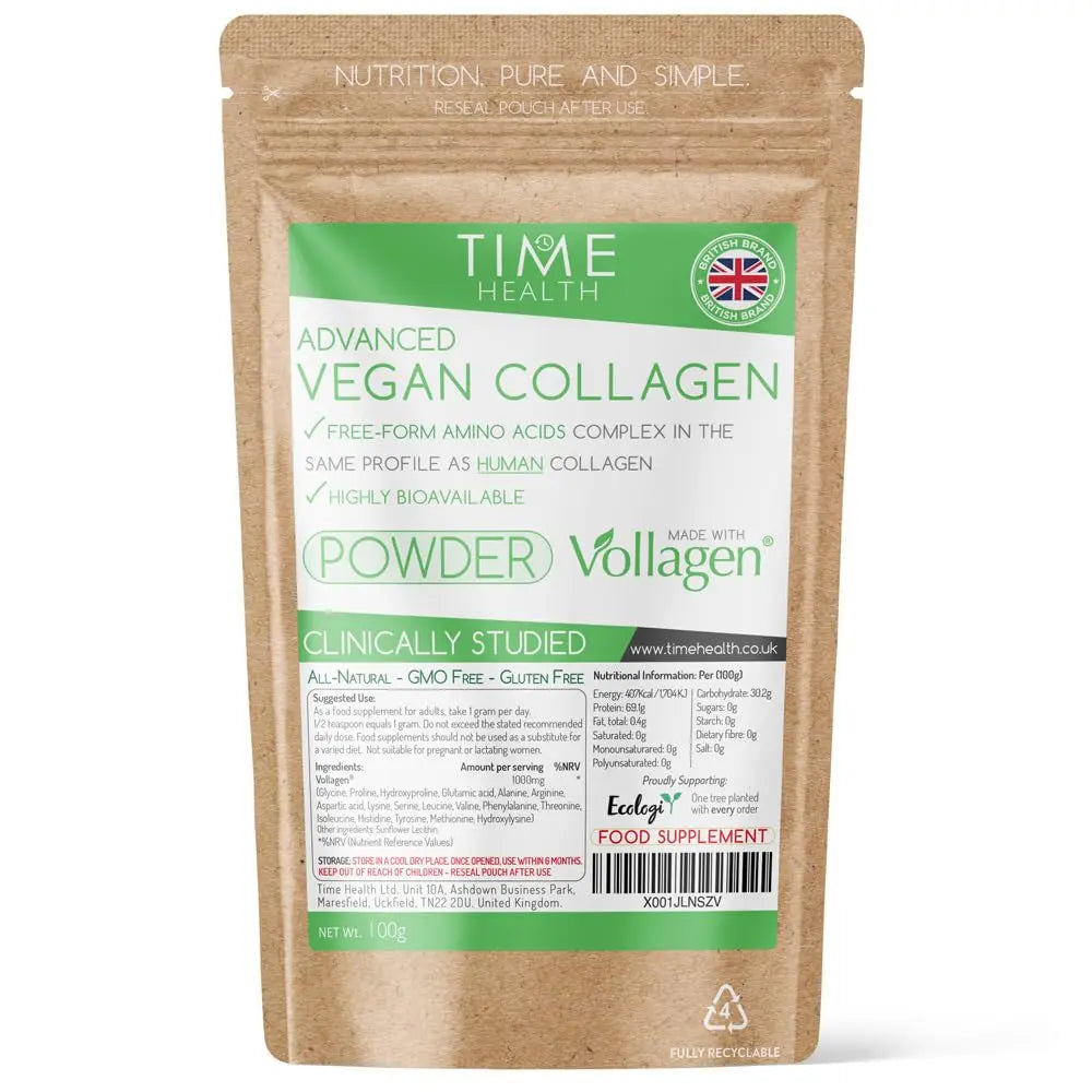 Vollagen® Advanced Vegan Collagen Powder - Amino Acid Complex in Ratio of Collagen Time Health Au supplements