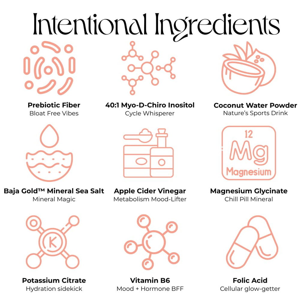 Iris Hormone Health Electrolyte Drink Mix | PCOS Support + Ovarian Function | 40:1 Myo & D‑Chiro Inositol, Magnesium, Prebiotic Fiber | Variety Pack, 15 Hydration Powder Packets Iris Au supplements