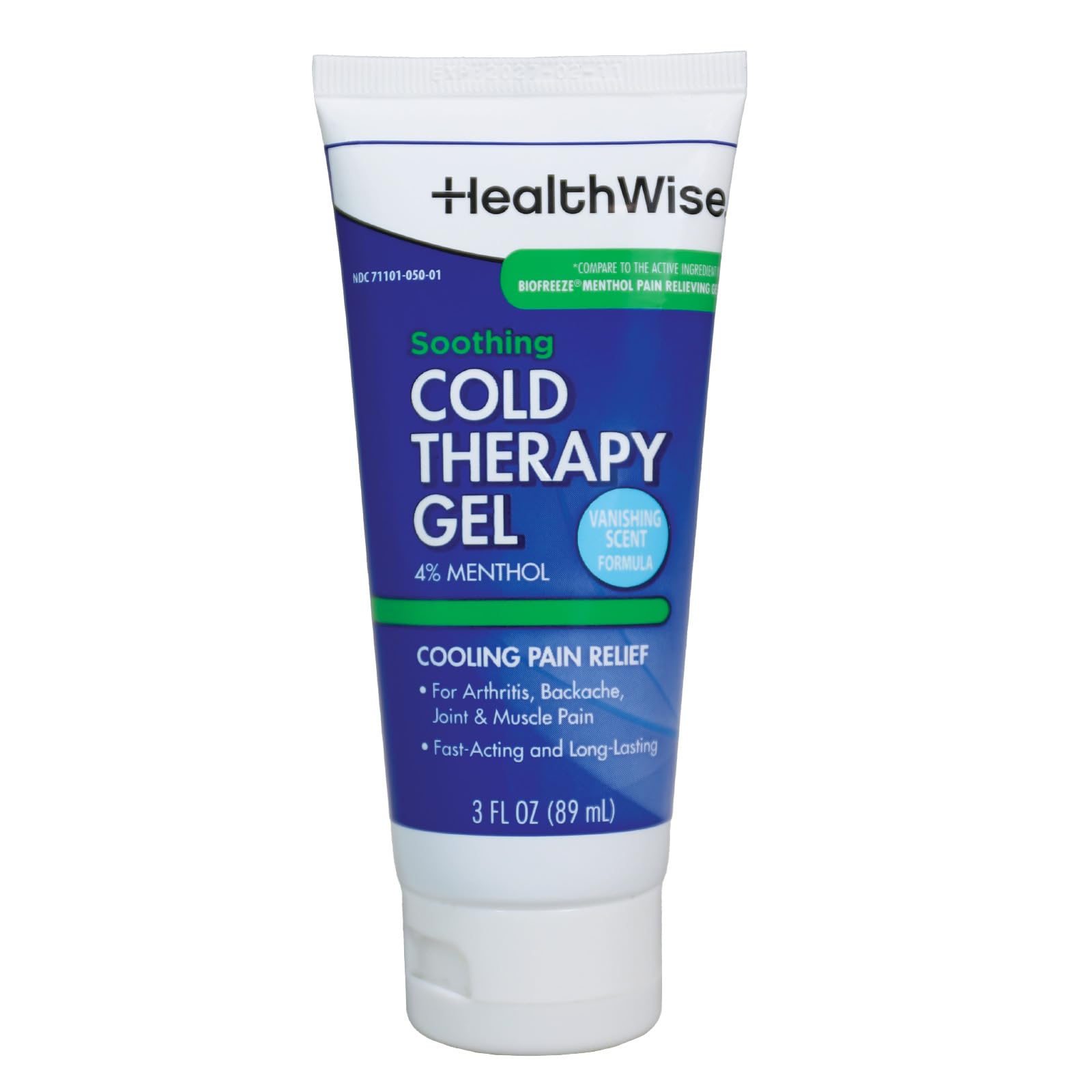 HealthWise Soothing Cold Therapy Gel | 4% Menthol | Vanishing Scent | 3.0 Oz | Arthritis Pain Relief | Topical Analgesic HealthWise Au supplements