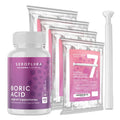 SEROVERA Seroflora Boric Acid Vaginal Suppositories 600 mg + Suppository Applicators Bundle SEROVERA Au supplements