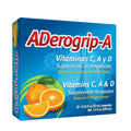 Aderogripa Immune Support Vitamins C, A & D | Liquid Supplement | 10 Natural Orange Flavor Ampoules | Boost Your Immune System ADEROGRIP-A Au supplements