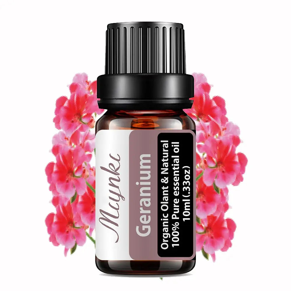 Geranium Essential Oil for Diffuser for Home Kids Women Candle Soap Making DIY -10ml Miyuki Au supplements