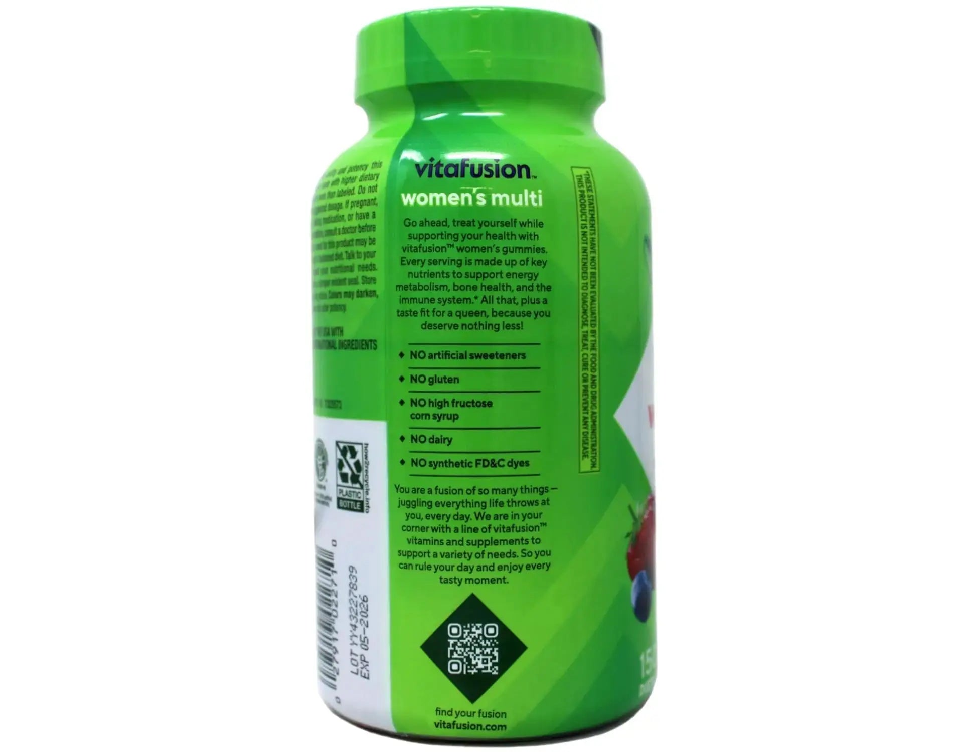 Vitafusion 150 Count with Vitamins A, C, D, E, B-6 and B-12 Womens Multivitamin Gummies, Berry Flavored Daily Vitamins for Women Vitafusion Au supplements