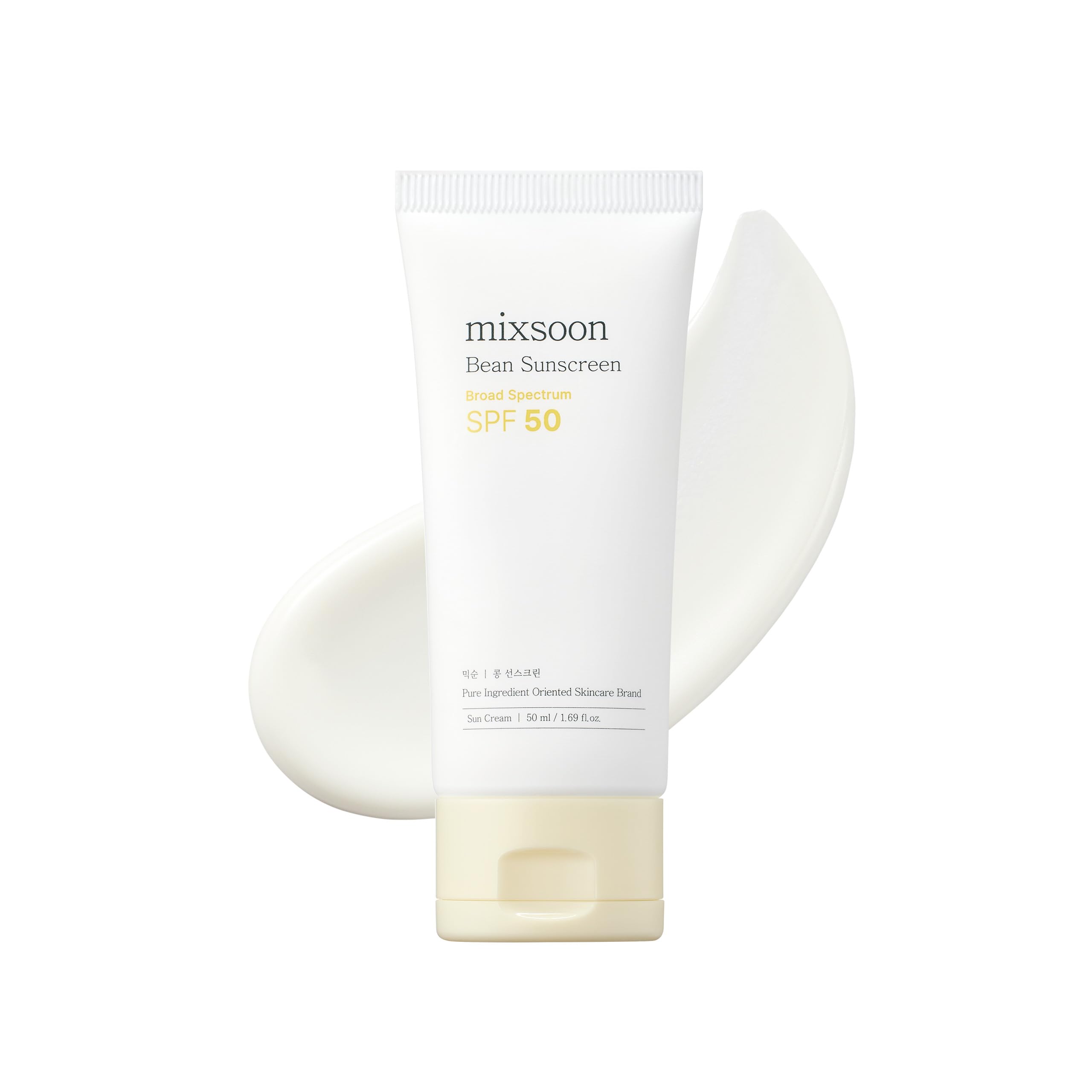 mixsoon Bean Sunscreen-Lightweight Airy Texture SPF 50 Korean Sunscreen for Face