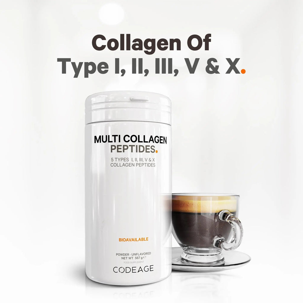 Codeage Multi Collagen Protein Powder Peptides, 2-Month Supply, Hydrolyzed, Type I, II, III, V, X Grass Fed Codeage Au supplements