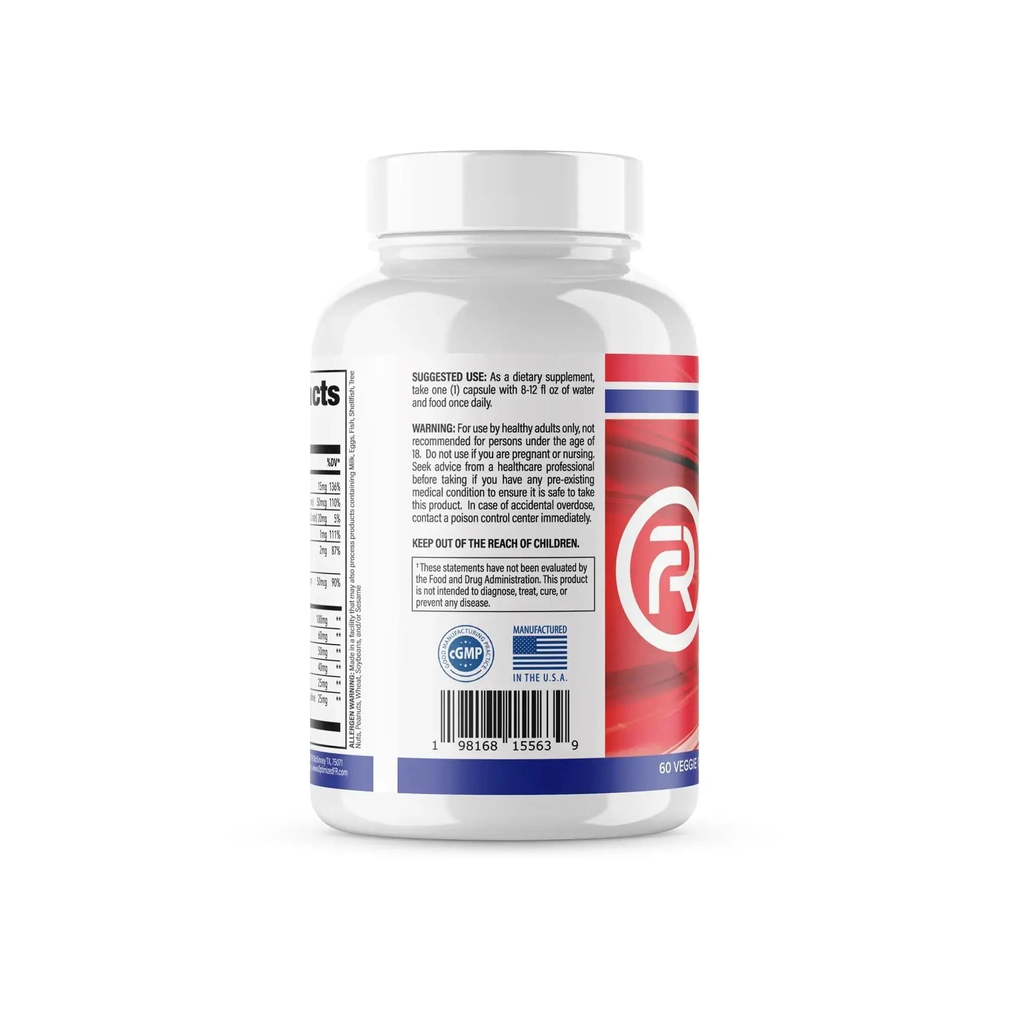 Fit4Duty Multivitamin+ for First Responders, One a Day Multivitamin Plus Other nutrients, 60 Servings, 2 Month Supply Optimized FR Au supplements