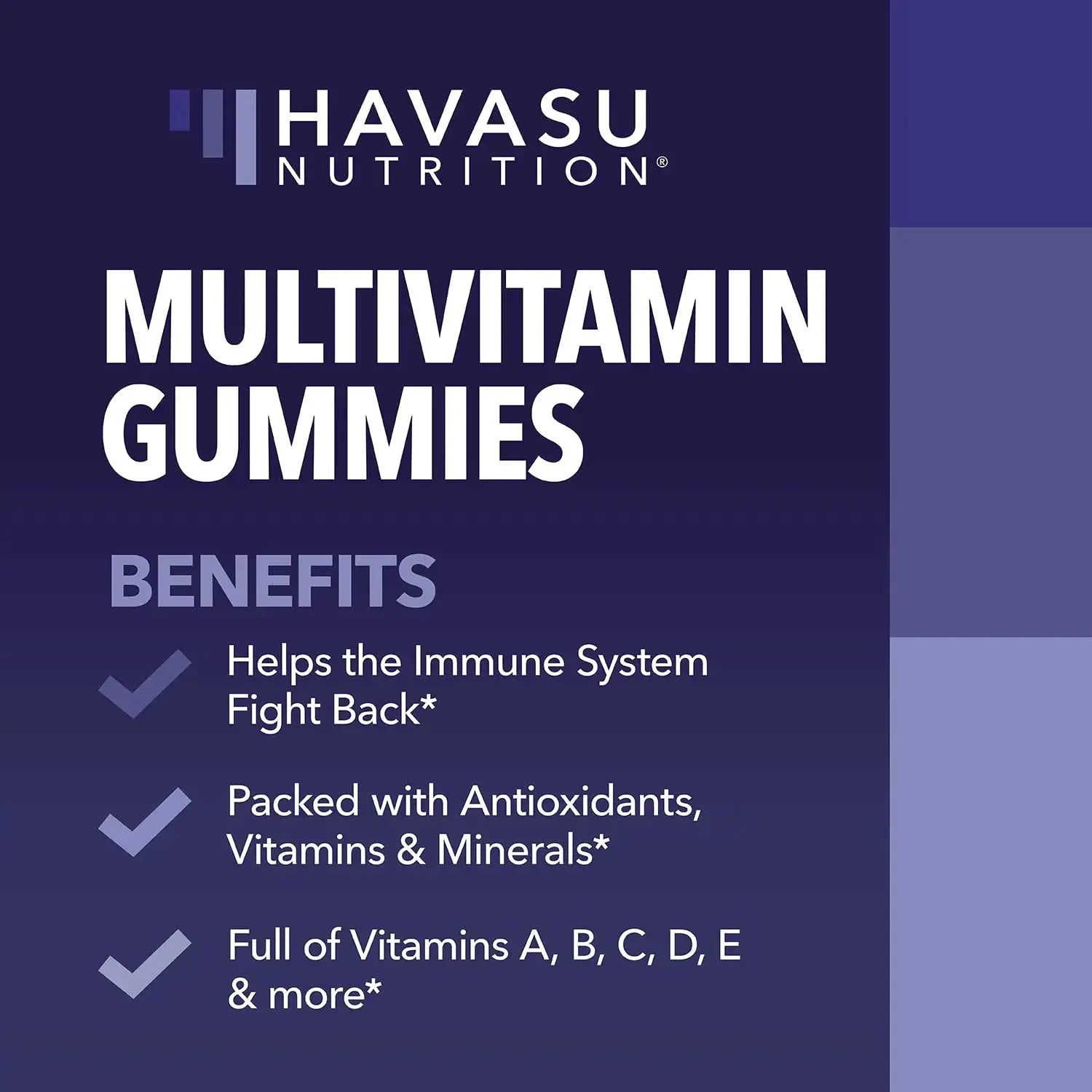Multivitamin Gummies for Adults - Daily Gummy with Vitamin C, D, and Zinc for Men and Women - 60 Count - GLP-1 Nutritional Support HAVASU NUTRITION Au supplements