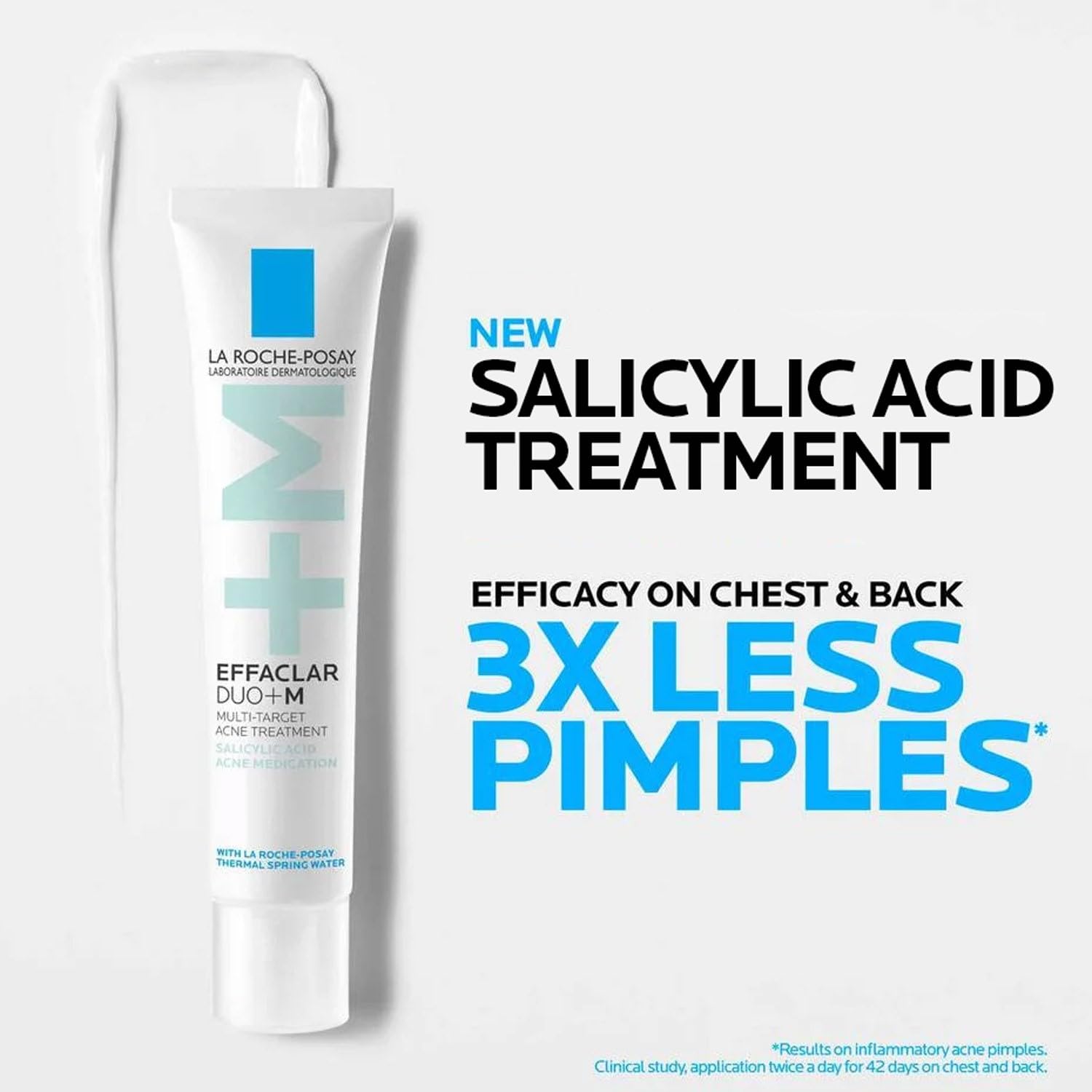 La Roche-Posay Effaclar Salicylic Acid Acne Treatment For Face, Mattifying Acne Gel Cream Spot Treatment for Blackheads