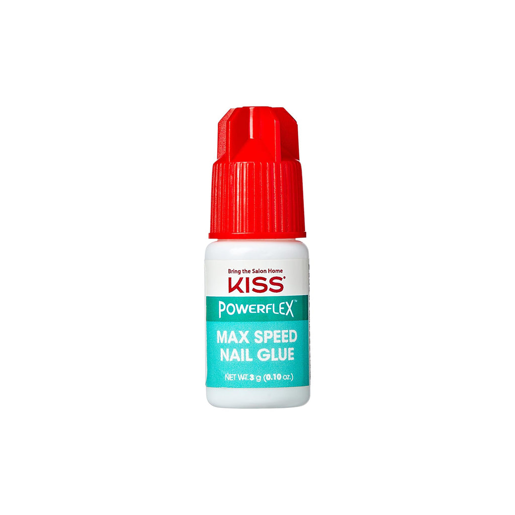 KISS PowerFlex Maximum Speed Nail Glue - Fast Drying Adhesive for Glue-On Nails