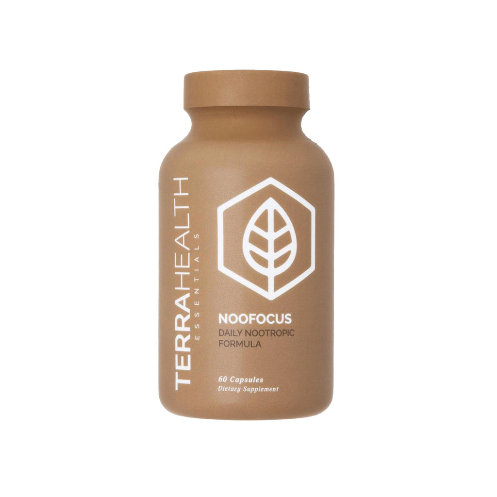 Terra Health Essentials NOOFOCUS - Nootropics Brain Support Supplement with Adaptogenic Mushrooms, Alpha-GPC, Gotu Kola, L-Theanine for Focus & Memory - All Natural, 30 Day Supply Terra Health Essentials Au supplements