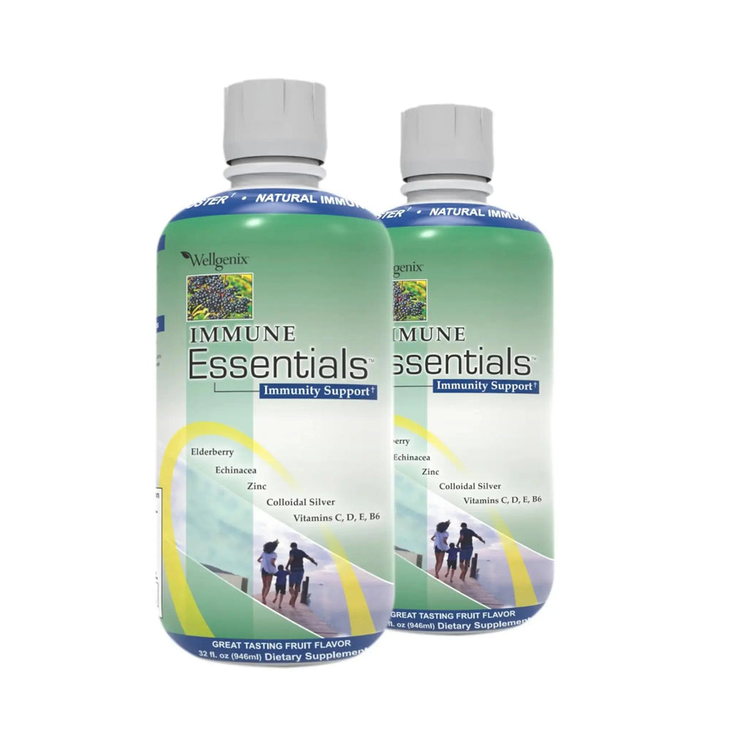 Wellgenix Immune Essentials - Multivitamin Liquid for Men, Women & Kids - Vegan Supplement with Vitamins C, D Elderberry Zinc Wellgenix Au supplements