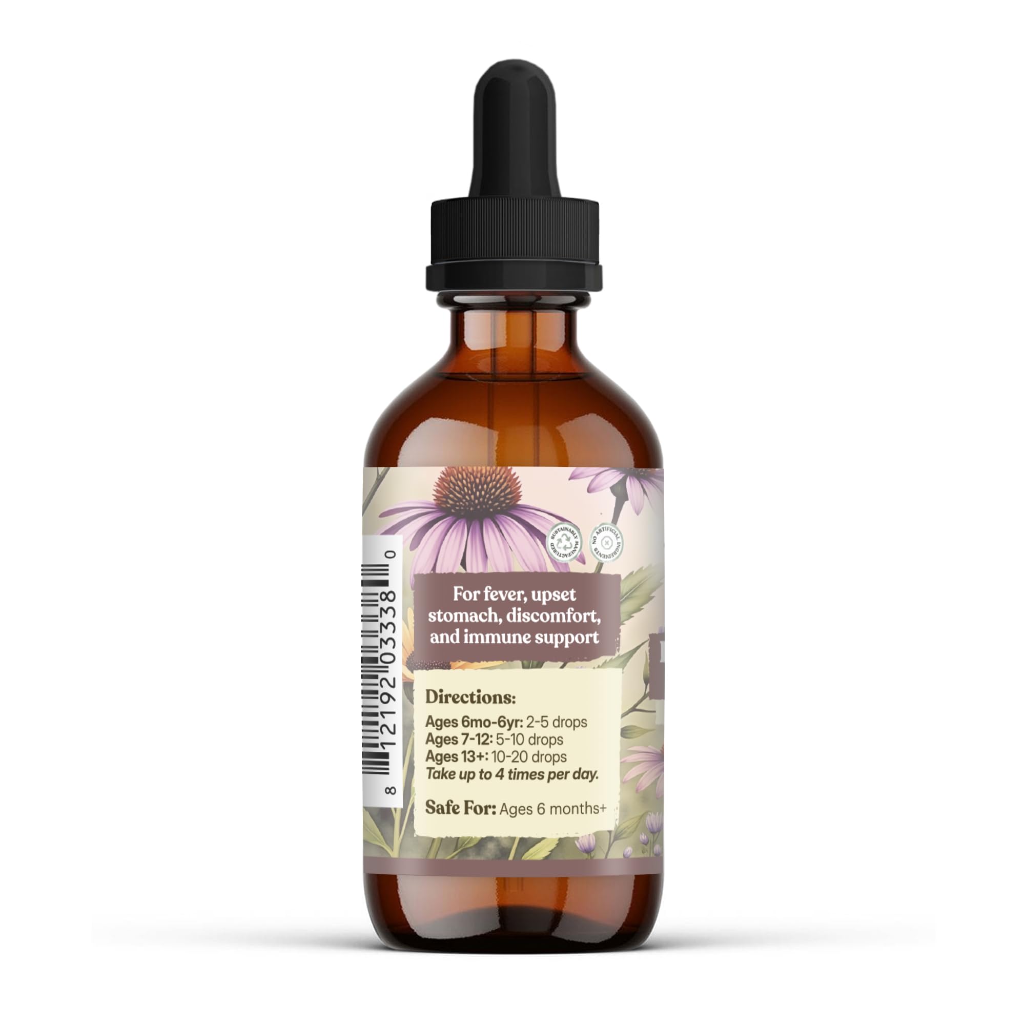 Earthley Wellness Feel Better Fast, All-Natural Relief for Minor Ailments, Organic Herbal Formula, Supports Immune & Digestive Health, Echinacea Root and More