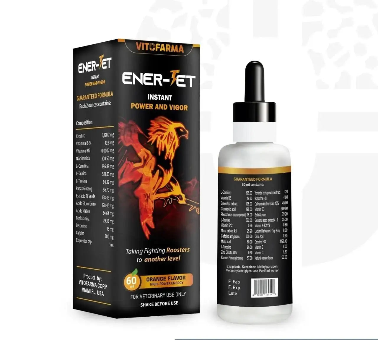 VITOFARMA Ener-Jet Energy Booster for Rooster Natural Multivitamin - Liquid 60 ml VITOFARMA Au supplements