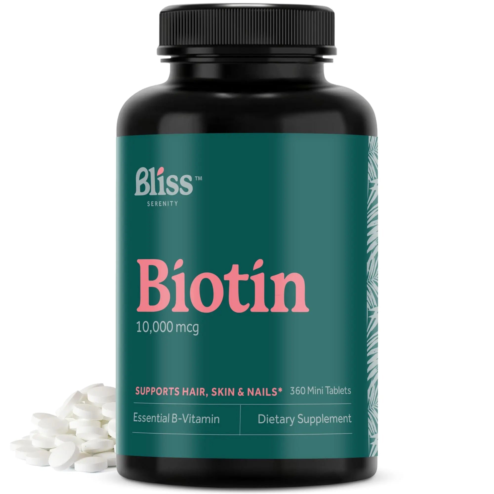 Bliss Serenity Biotin 10000mcg - Max Strength Biotin Supplement - Hair Skin and Nails Vitamins Bliss Serenity Au supplements