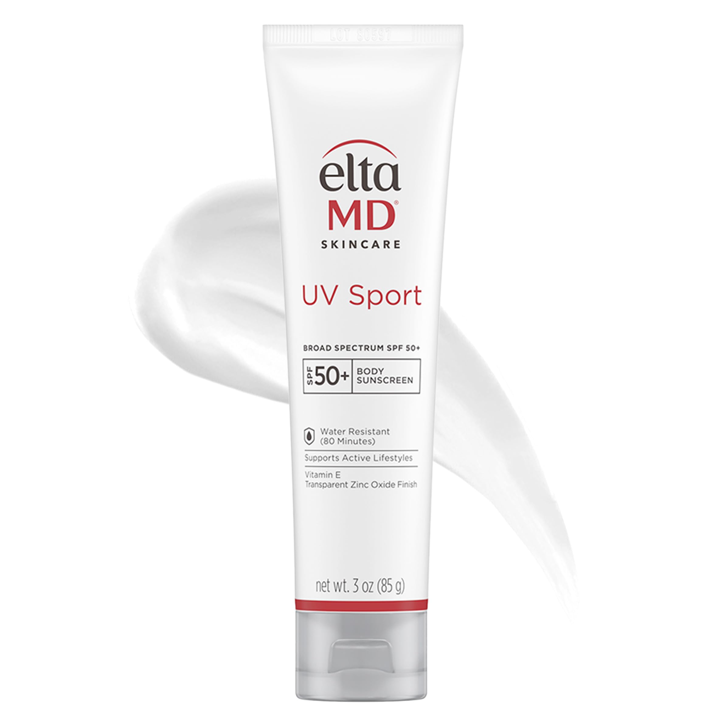 EltaMD UV Sport Sunscreen Lotion SPF 50 - Face and Body Sunscreen SPF 50, Water & Sweat Resistant
