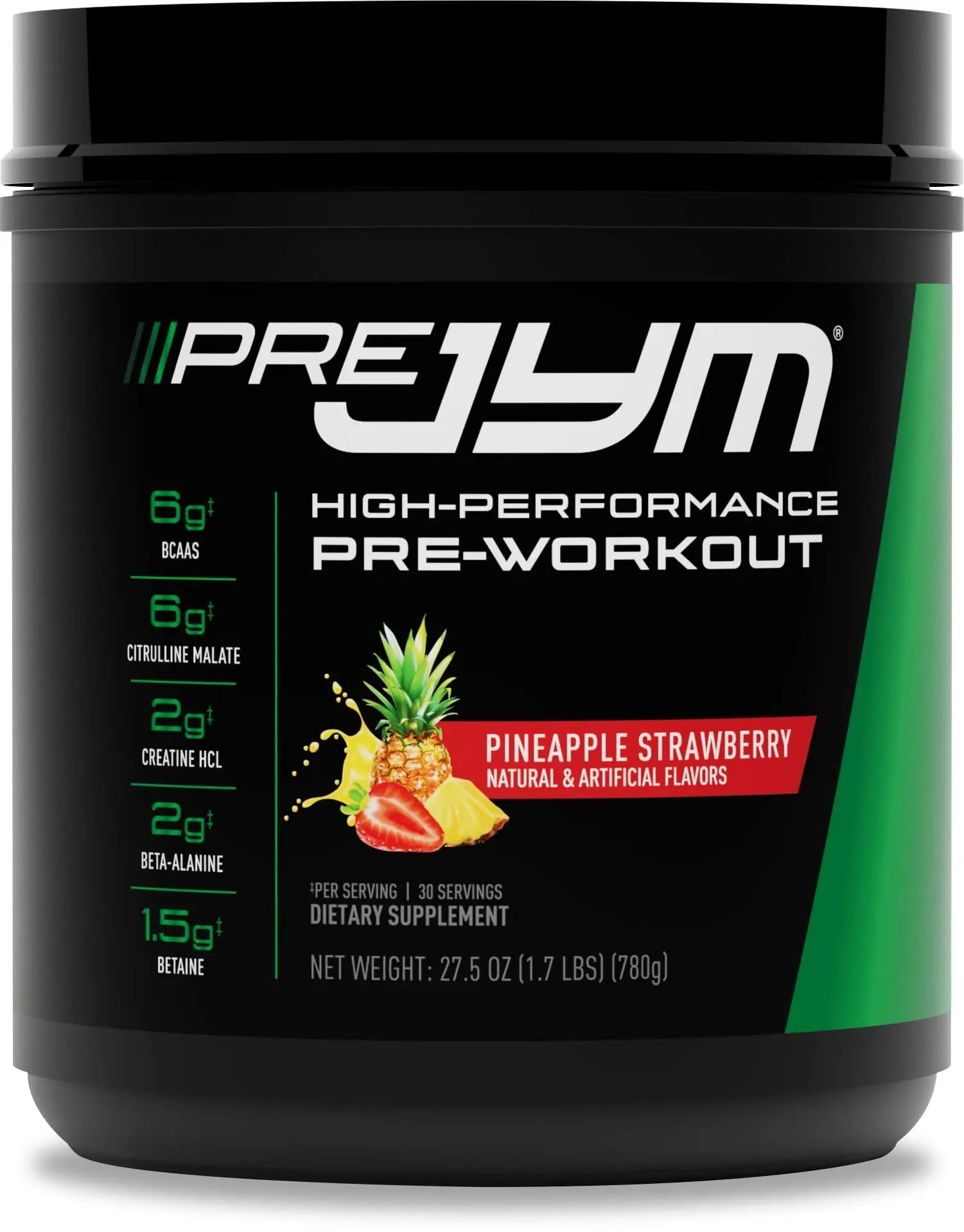 PRE JYM 30 Servings - Pineapple Strawberry JYM Supplement Science Au supplements