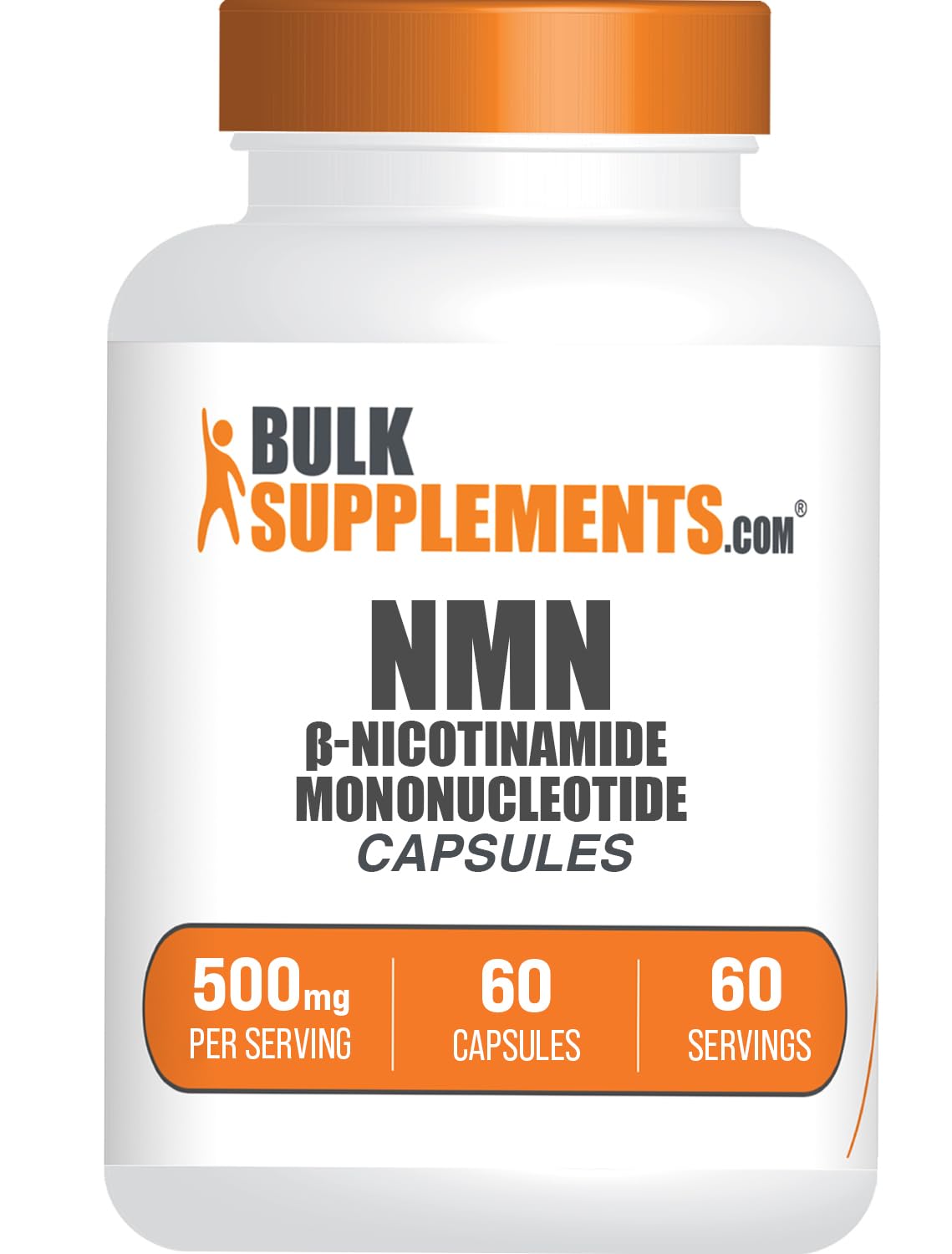 BulkSupplements.com NMN Capsules - Gluten Free, 1 Capsule per Serving (500mg), 60 Count BulkSupplements Au supplements