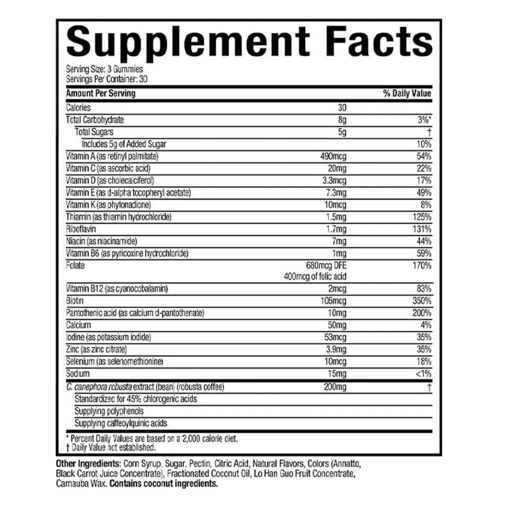 Hydroxycut Caffeine-Free Gummy for Women & Men | 15 Essential Vitamins & Minerals Hydroxycut Au supplements