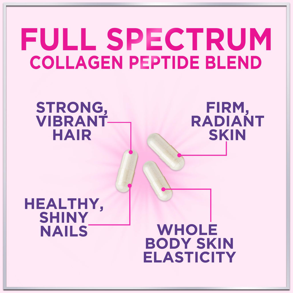 Multi Collagen Supplement 2400 mg - Types I, II, III, V & X Multi Collagen Peptides Pills for Women & Men, Hydrolyzed Collagen Supplements, Hair, Skin, Nail, & Joint Support Supplement, 60 Capsules Hello Lovely! Au supplements
