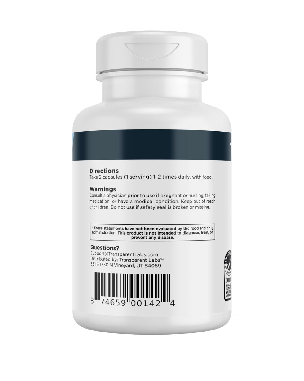 Transparent Labs Vitality Men with Ashwagandha KSM-66, PrimaVie Shilajit Extract, & DIM to Support Vitality, & Bioavailable - 60 Count