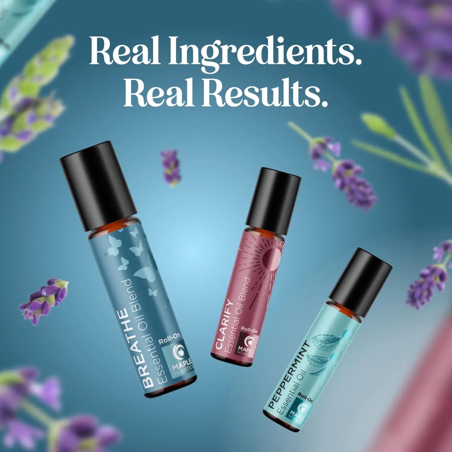 Headache Roll on Essential Oils - Aromatherapy Essential Oils Sets Variety Pack with Peppermint Clarify Maple Holistics Au supplements