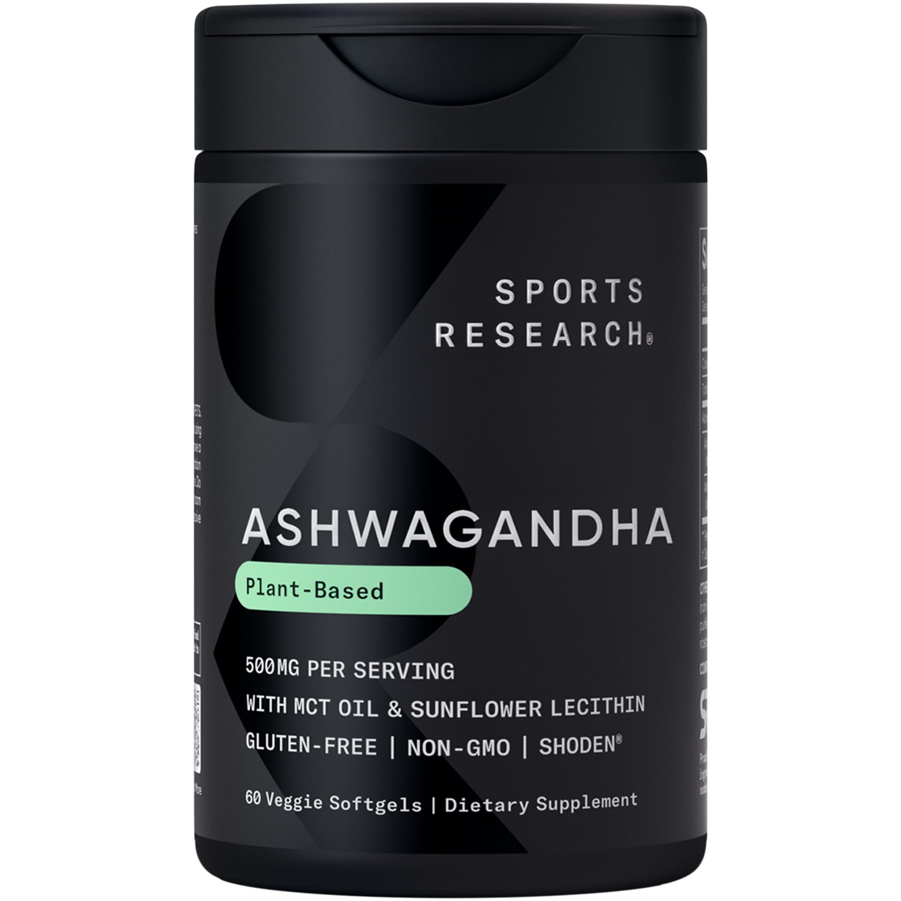 Sports Research® Ashwagandha Softgels with Coconut MCT Oil - Natural Adaptogen Made with Shoden® Ashwa for Relaxation, Calm & Sleep Support - Gluten Free & Vegan Friendly - 60 Count Sports Research Au supplements