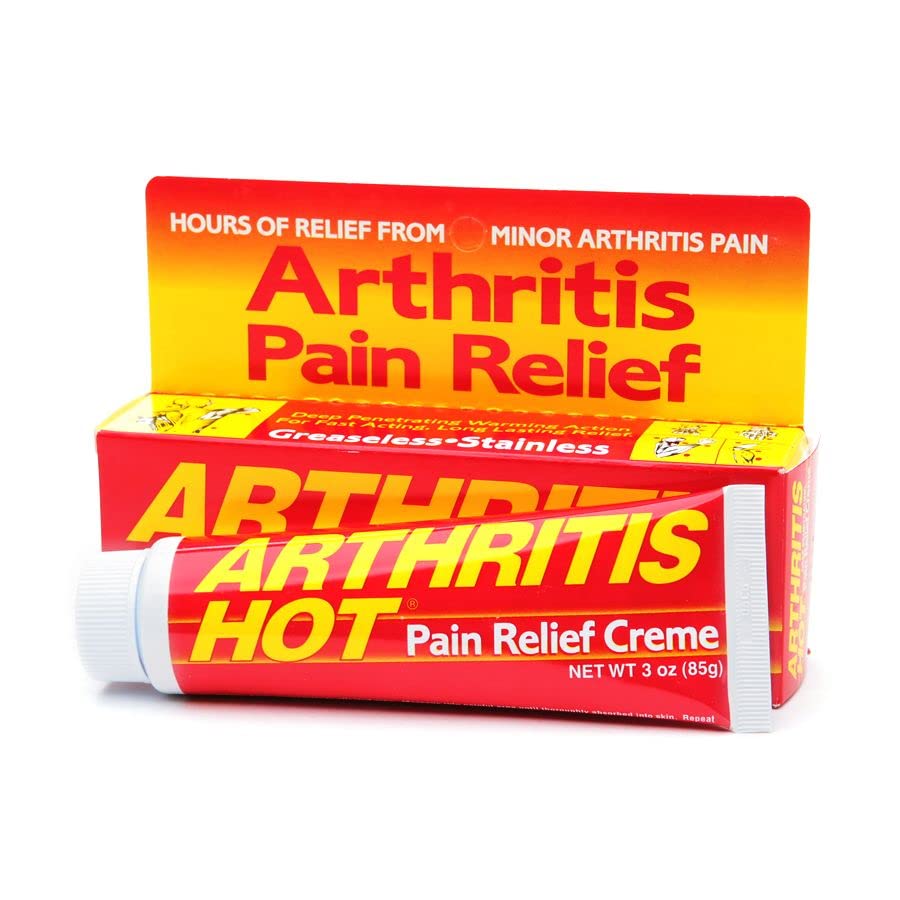 Arthritis Hot Pain Relief Creme 3 oz (Pack of 3) Marble Medical Au supplements