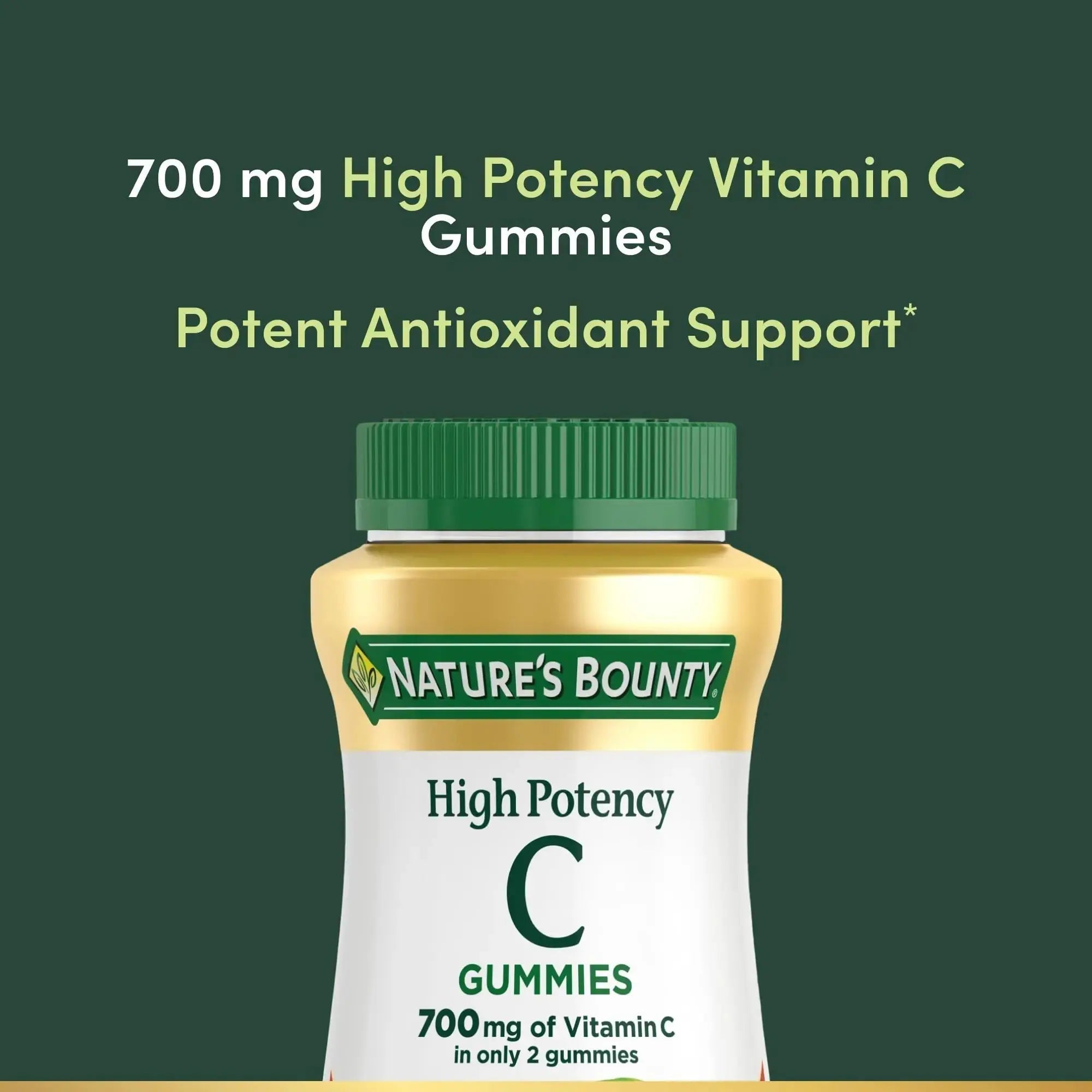 Nature’s Bounty Vitamin C Gummies 700mg, High Potency Vitamin C Chewable Gummies for Adults, Immune Support Supplement Nature's Bounty Au supplements