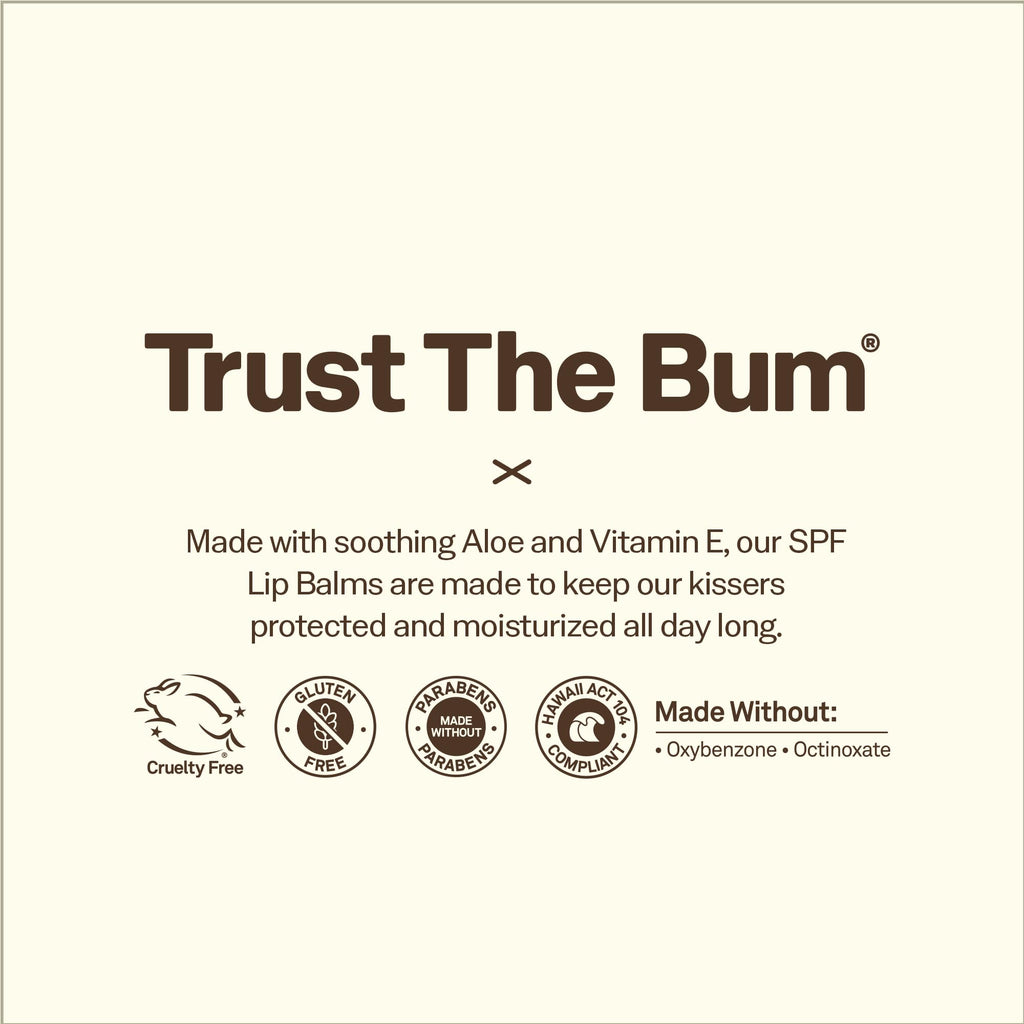 Sun Bum SPF 30 Sunscreen Lip Balm 3 Flavor Variety Pack - Coconut, Banana, Watermelon - Moisturizing Aloe Vera and Vitamin E