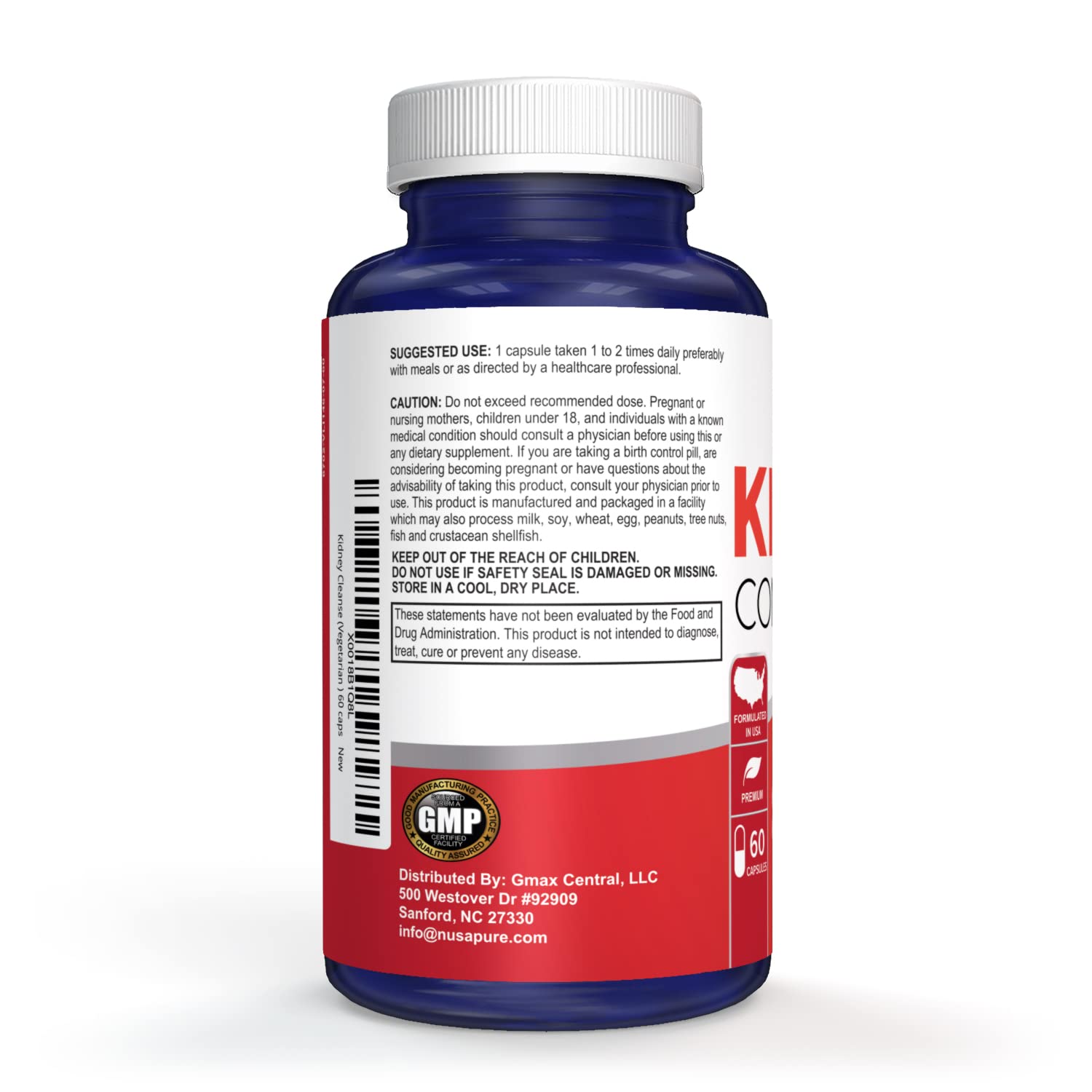 NusaPure Kidney Complex (Vegetarian) 60 caps NusaPure Au supplements