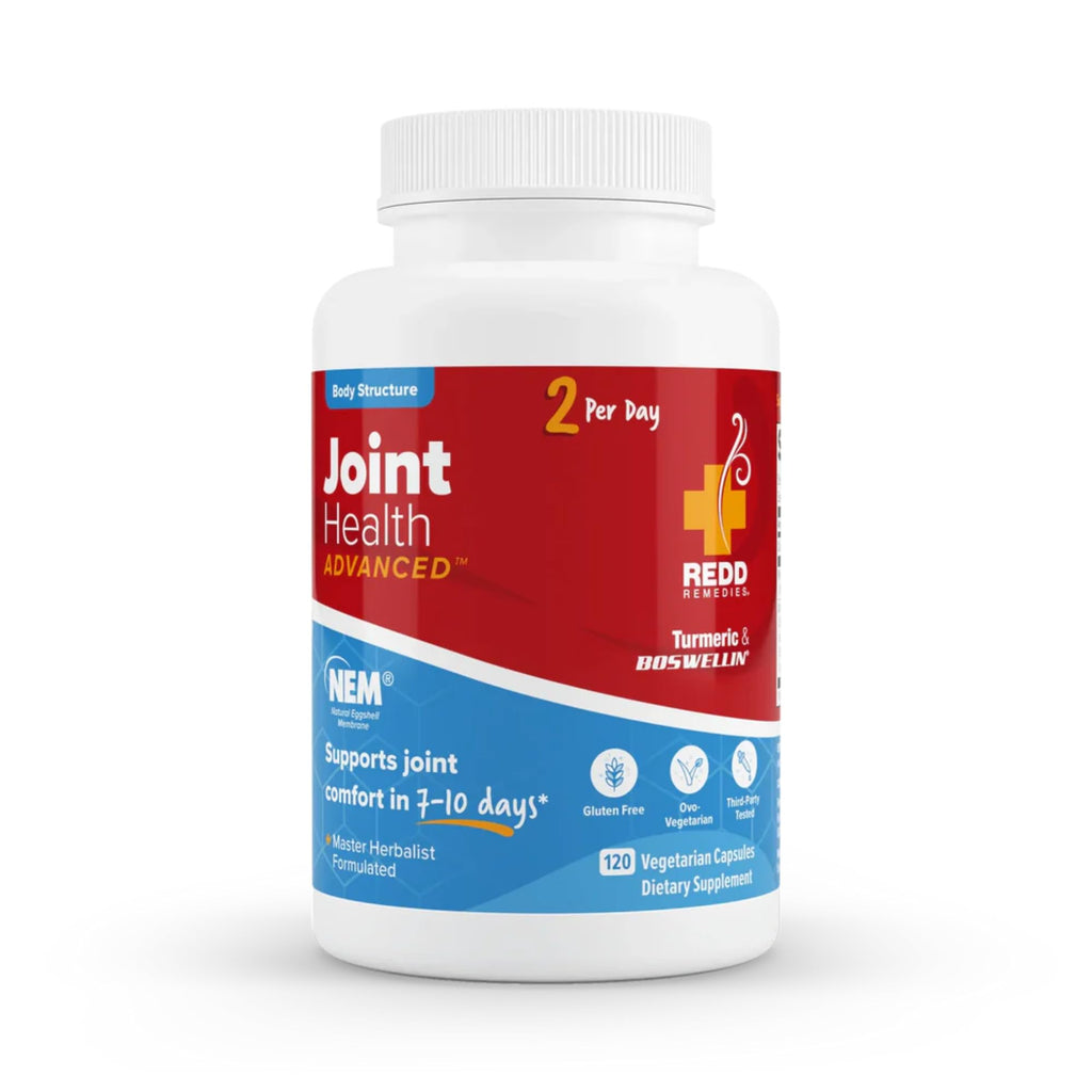 Redd Remedies, Joint Health Advanced, Helps Strengthen Connective Tissue and Cartilage, Fast-Acting Comfort with Boswellia Serrata and Turmeric, 120 Vegetarian Capsules Redd Remedies Au supplements