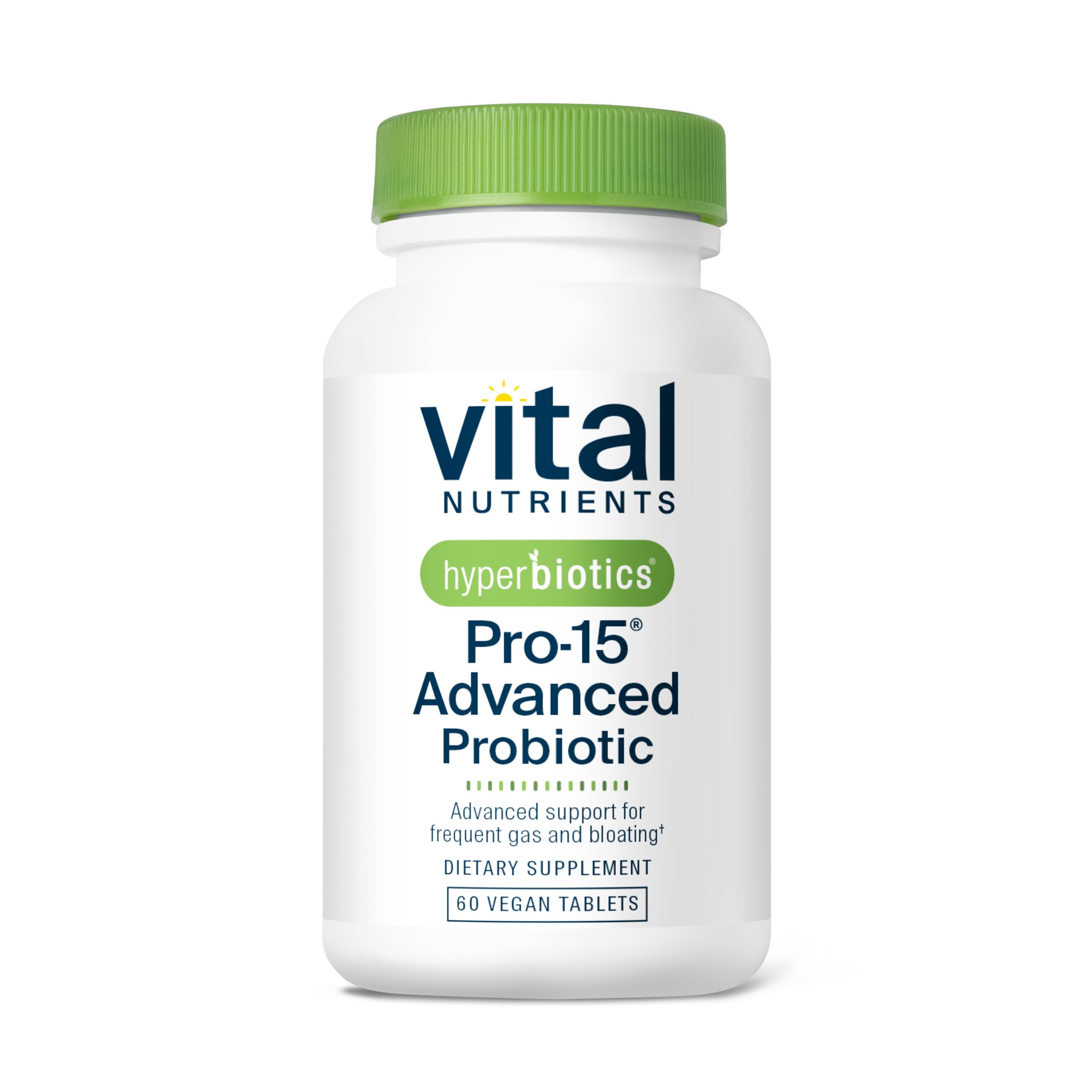 Hyperbiotics Vital Nutrients Pro-15 Advanced Probiotics for Women and Men | 15 Strains + Kiwifruit | Clinically Studied Daily Probiotics for Digestive Health, Gas, & Bloating | 60 Vegan Tablets Hyperbiotics Au supplements