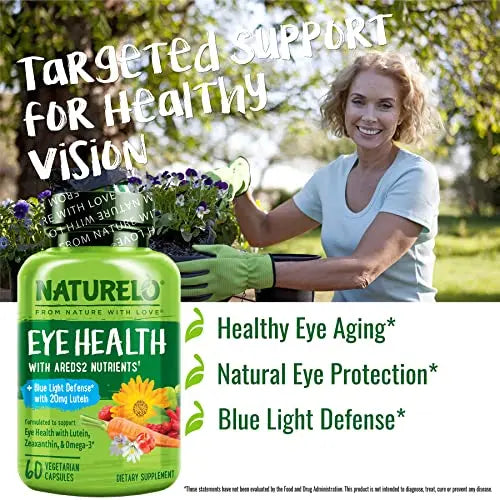 NATURELO Eye Vitamins - AREDS 2 Formula Nutrients with Lutein, Zeaxan NATURELO Au supplements