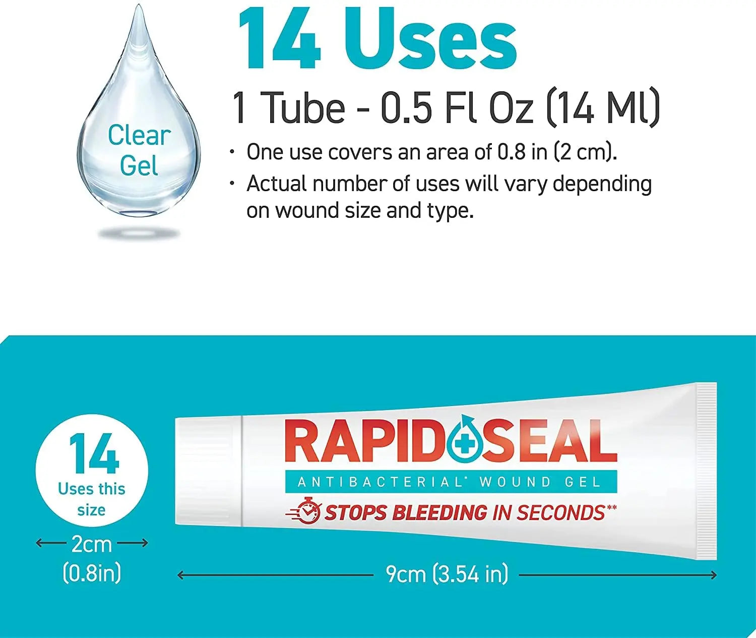 Rapid-Seal Wound Gel (1 Count) | Stops Bleeding in Seconds, Ideal for Cuts Rapid-Seal Au supplements