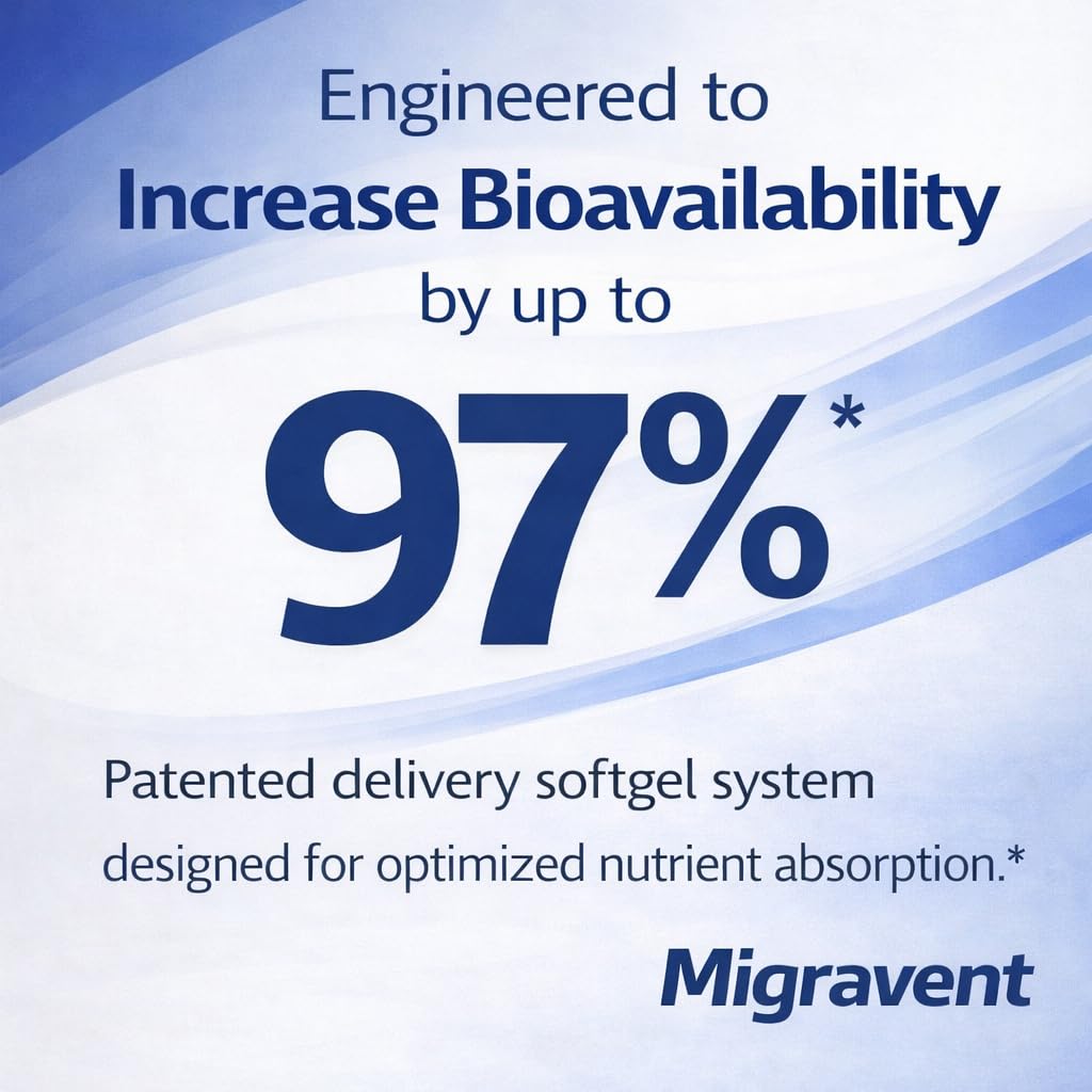 Vita Sciences Migravent – Advanced Nutritional Formula with Magnesium, CoQ10, Vitamin B2, and Butterbur for Brain and Circulatory Wellness – 60 Capsules Vita Sciences Au supplements