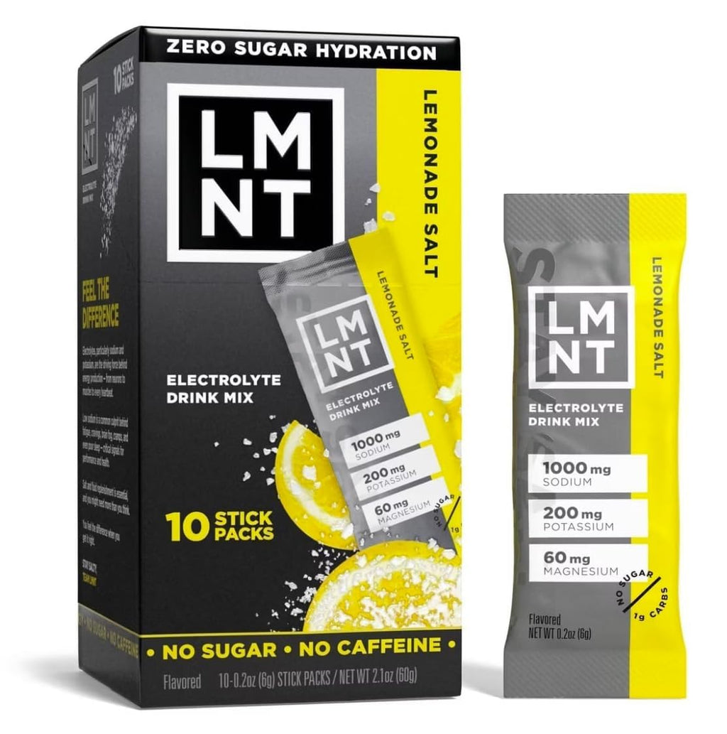 LMNTS Lemonade Zero-Sugar Electrolytes Drinks - 10ct/2.1oz