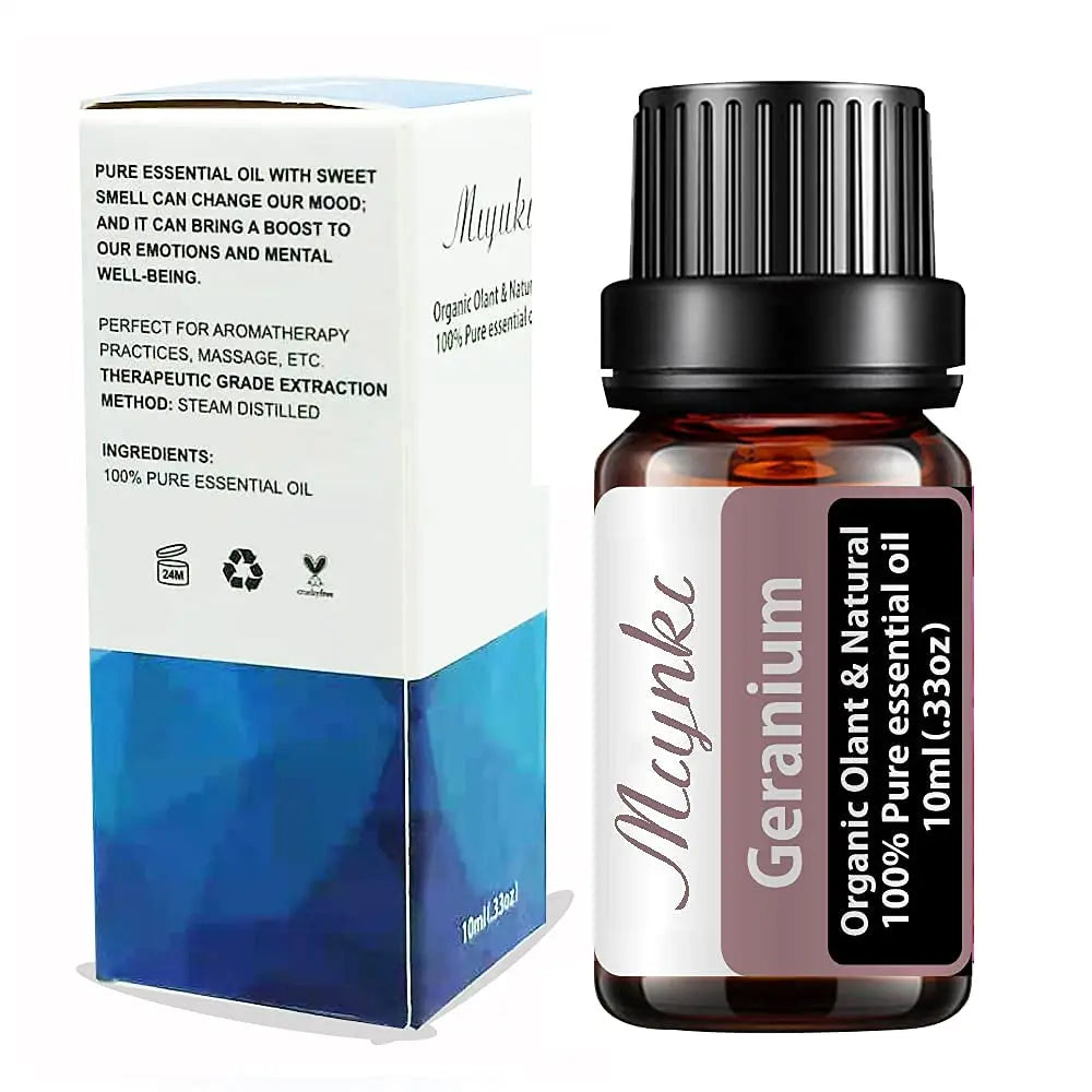 Geranium Essential Oil for Diffuser for Home Kids Women Candle Soap Making DIY -10ml Miyuki Au supplements