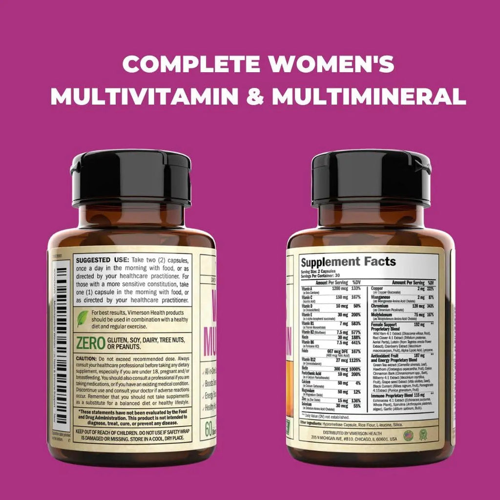 Multivitamin for Women - Womens Multivitamin & Multimineral Supplement Vimerson Health Au supplements