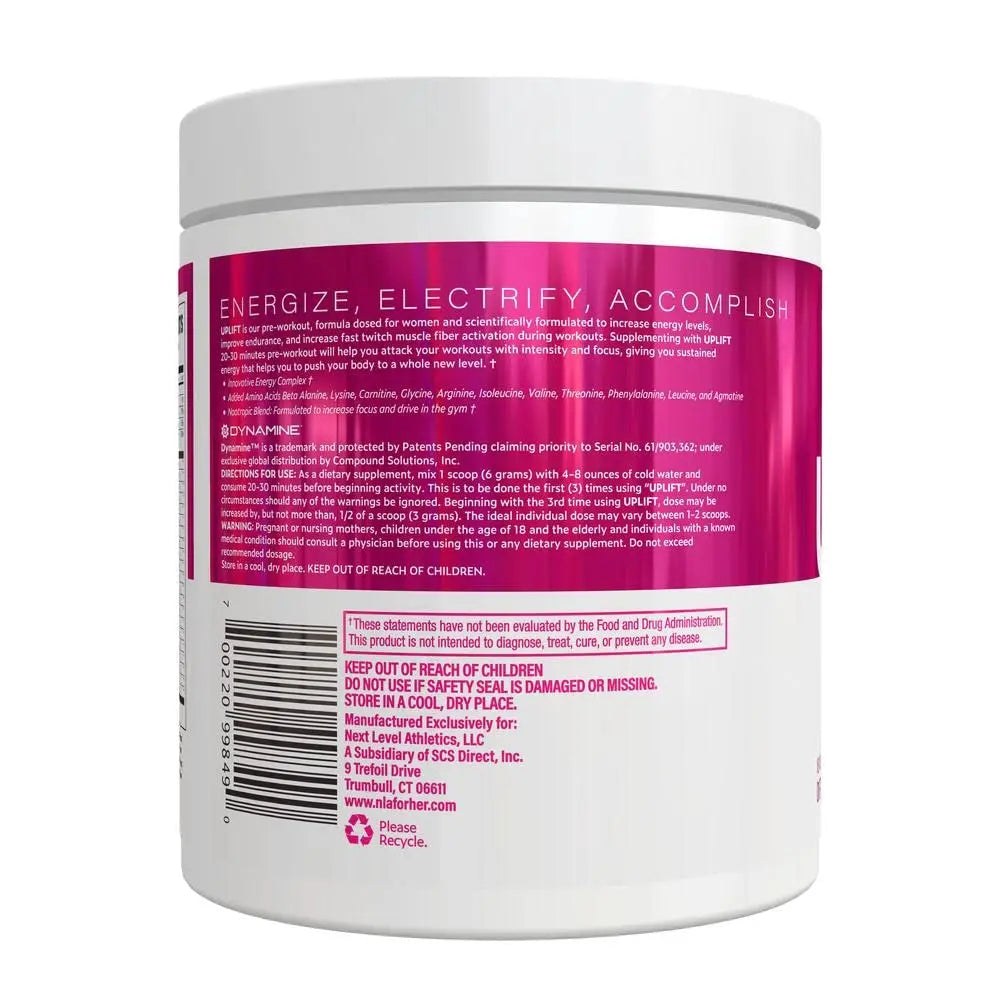 Uplift Pre-Workout for Women (30 Servings) -Raspberry Lemonade-Provides Clean NLA for Her Au supplements