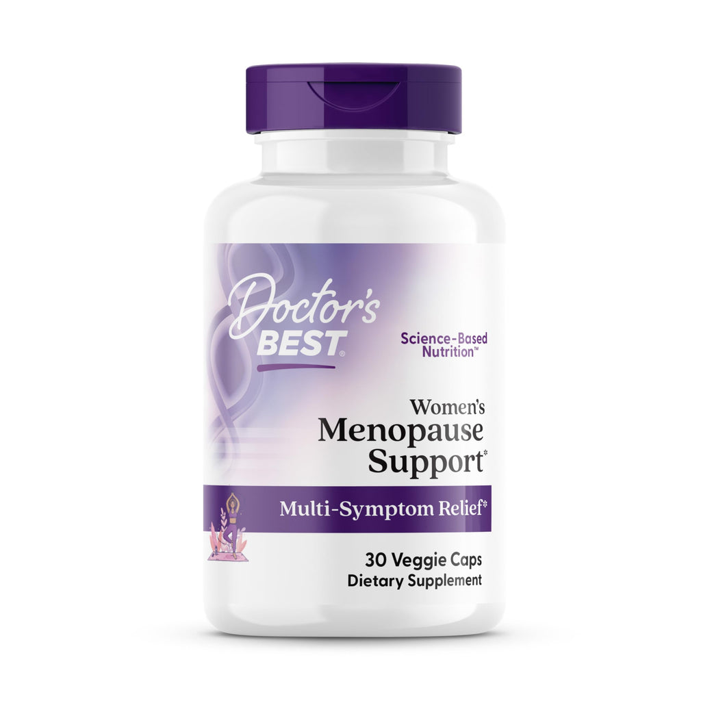 Doctors Best Womens Menopause Support (Soy Isoflavone, Black Cohosh, Chaste Tree), Multi-Symptom Relief, Non-GMO, Gluten Free, Vegan 30 Veggie Caps Doctor's BEST Au supplements